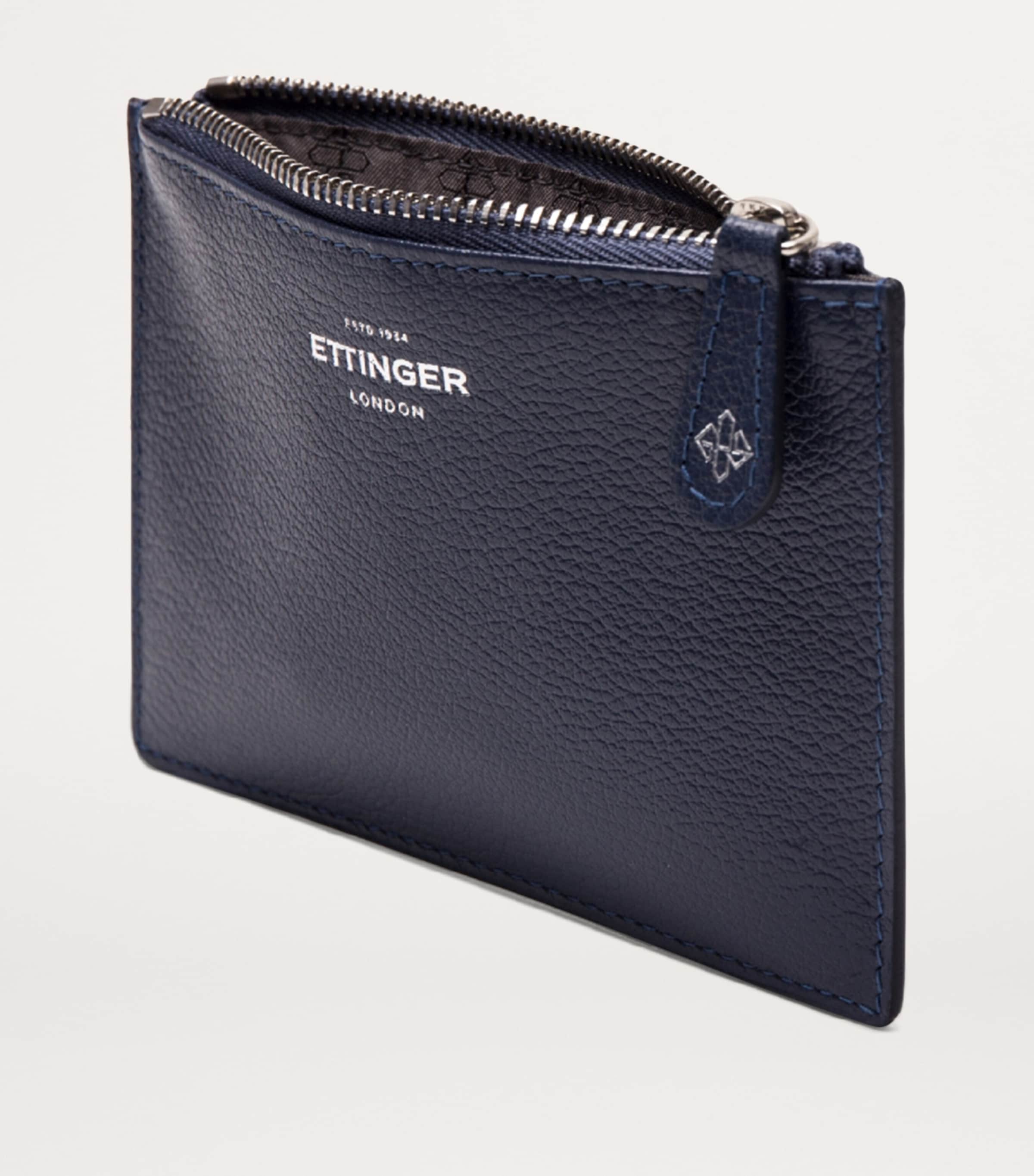 Mini Leather Capra Travel Pouch MARINE BLUE Image 2