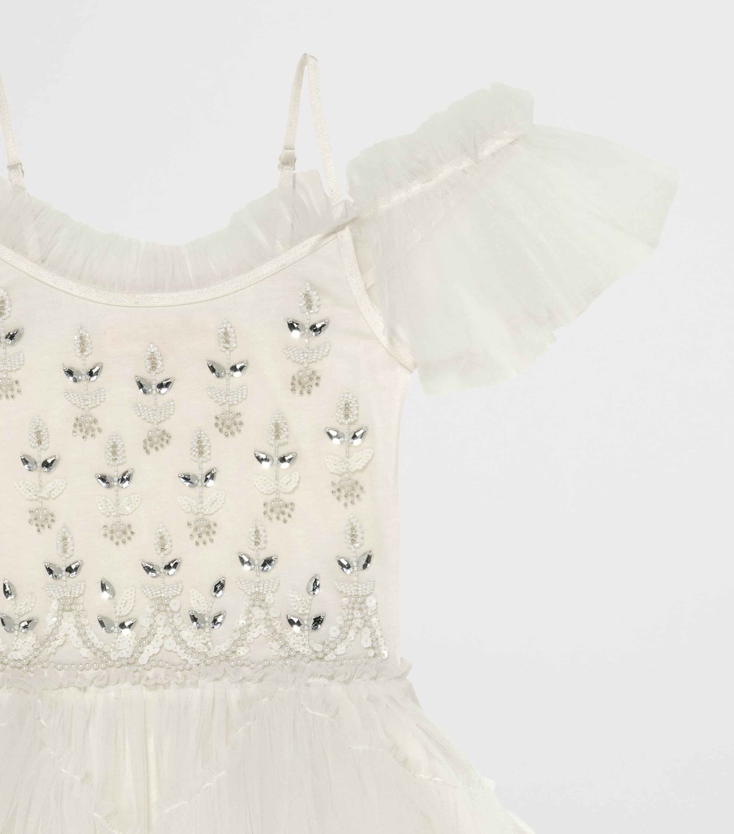 Tulle Embellished Calliope Dress (2-11 Years) MILK Image 3