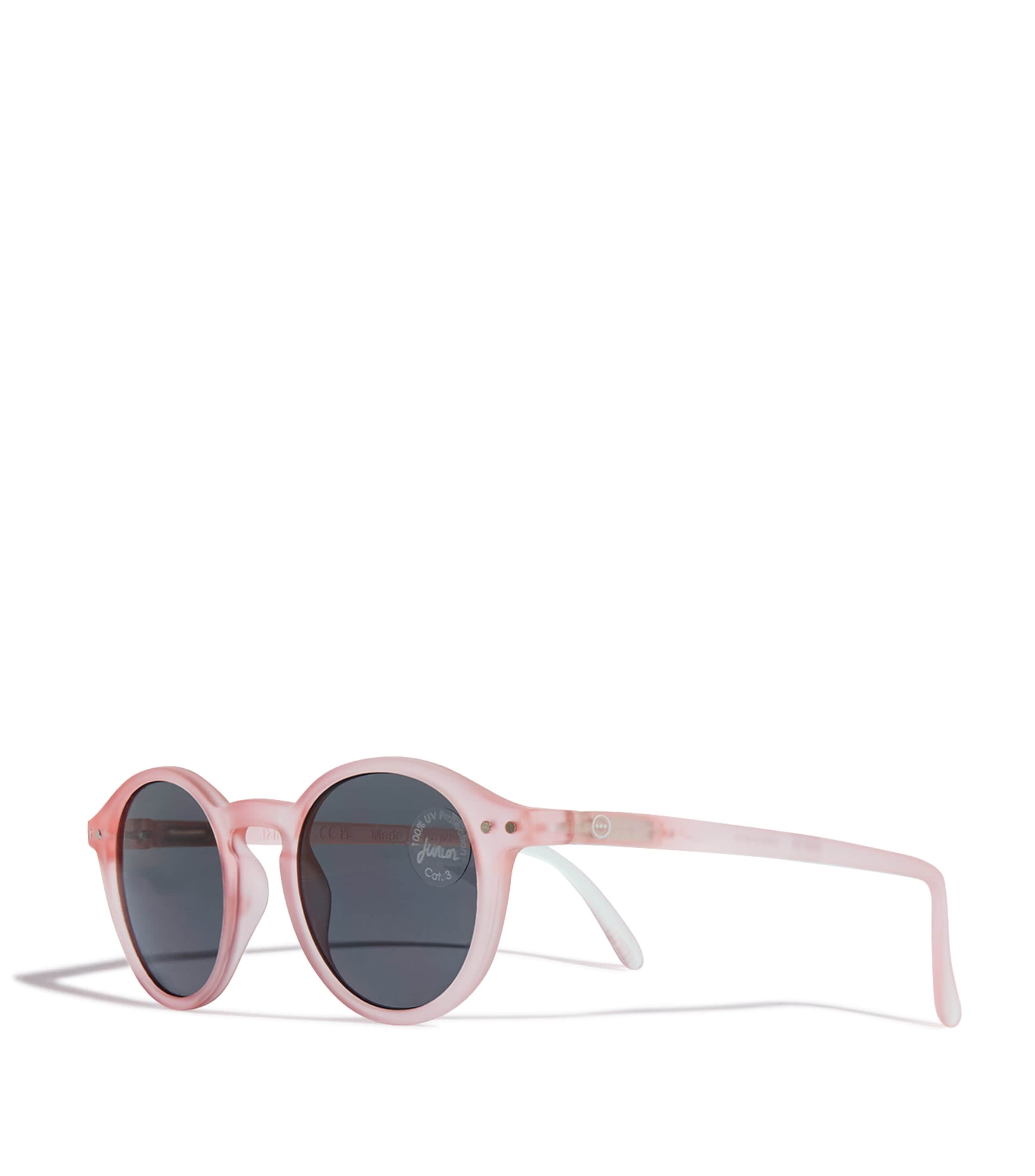 Frosted Round Sunglasses PINK Image 2