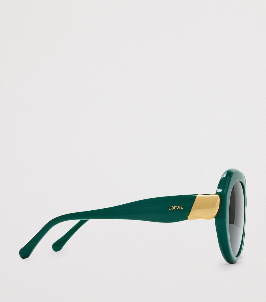 LOEWE Coil Butterfly Sunglasses Emerald Green Image 3