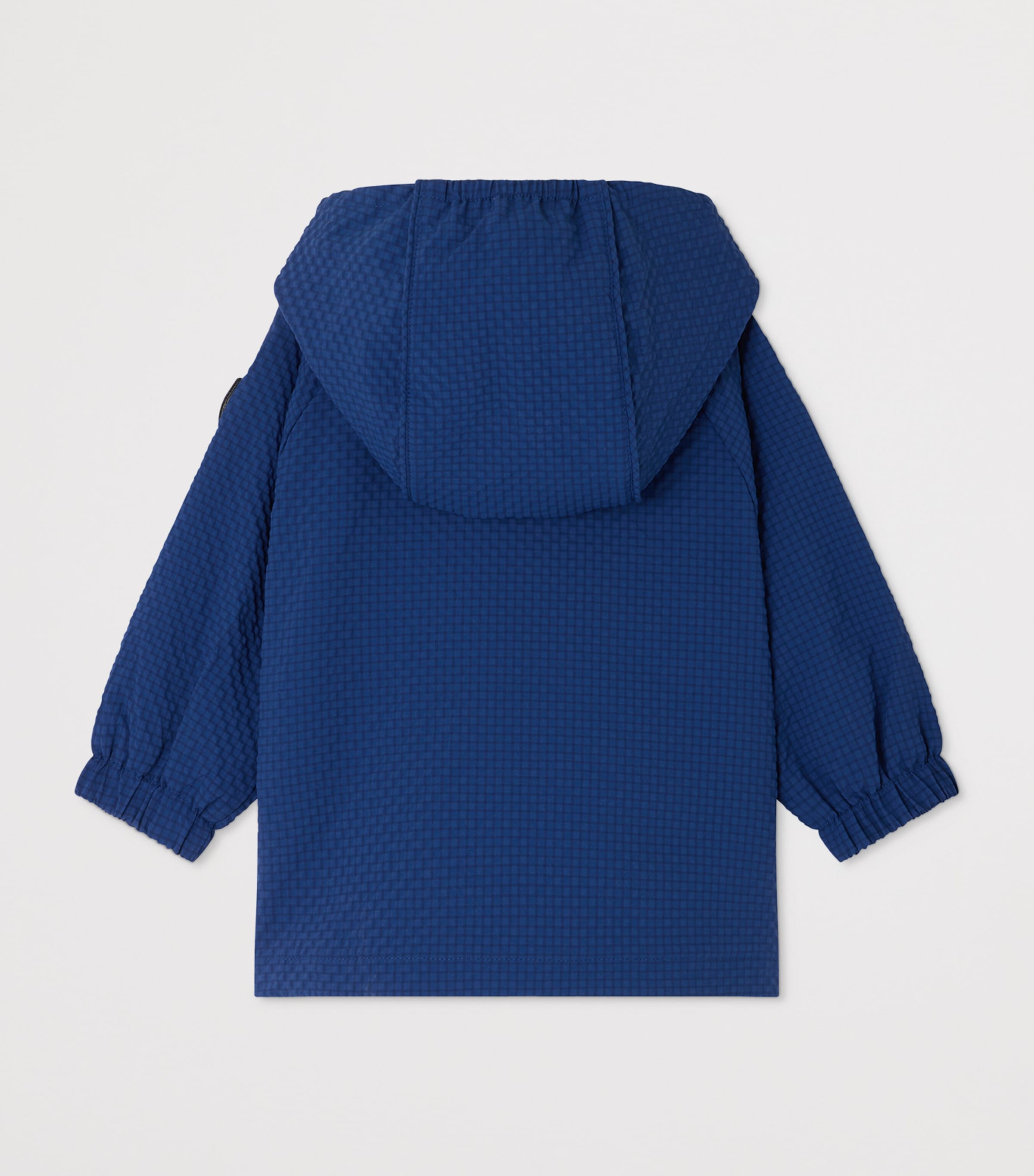 Bonpoint Hooded Jacket (6-18 Months) Bleu Intense Image 2