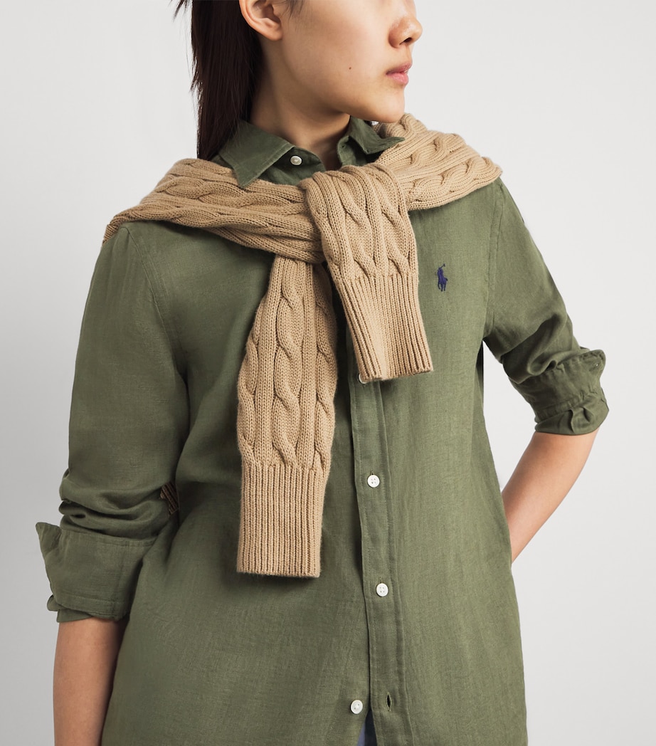 Linen Classic Fit Shirt SUPPLY OLIVE Image 6