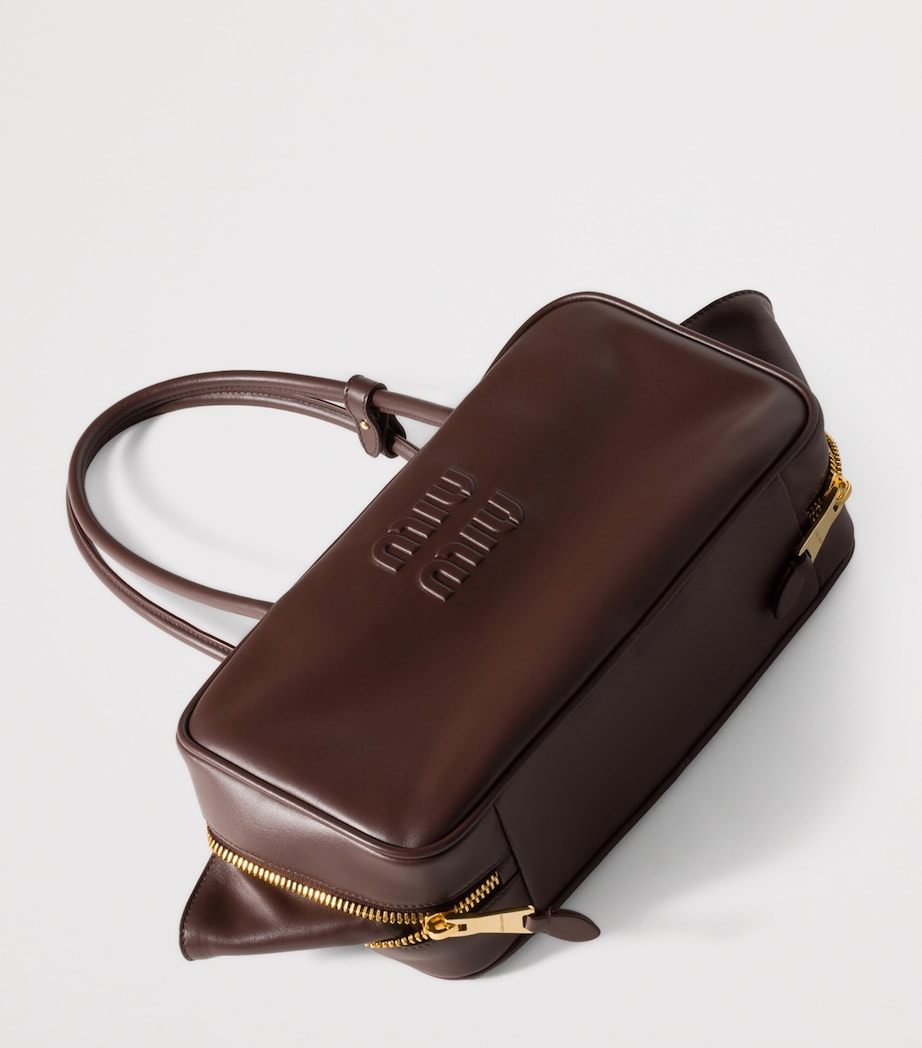 Leather Beau Top-Handle Bag F0NBL Image 3