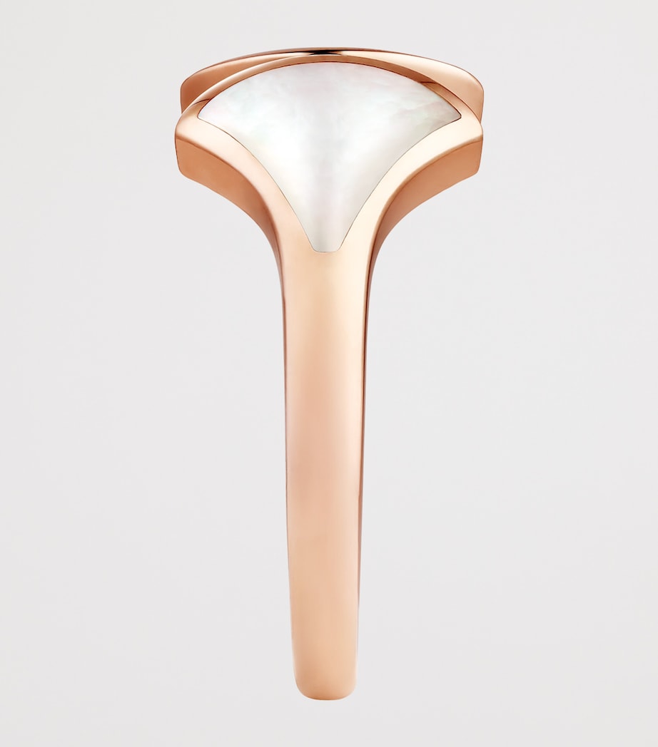 Bvlgari Rose Gold and Mother-of-Pearl Divas' Dream Ring Rose Gold Image 3