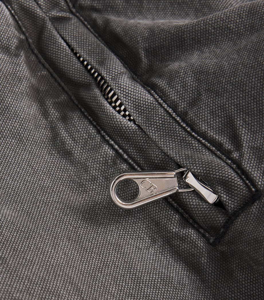 Distressed Trucker Jacket 000 BLACK Image 5