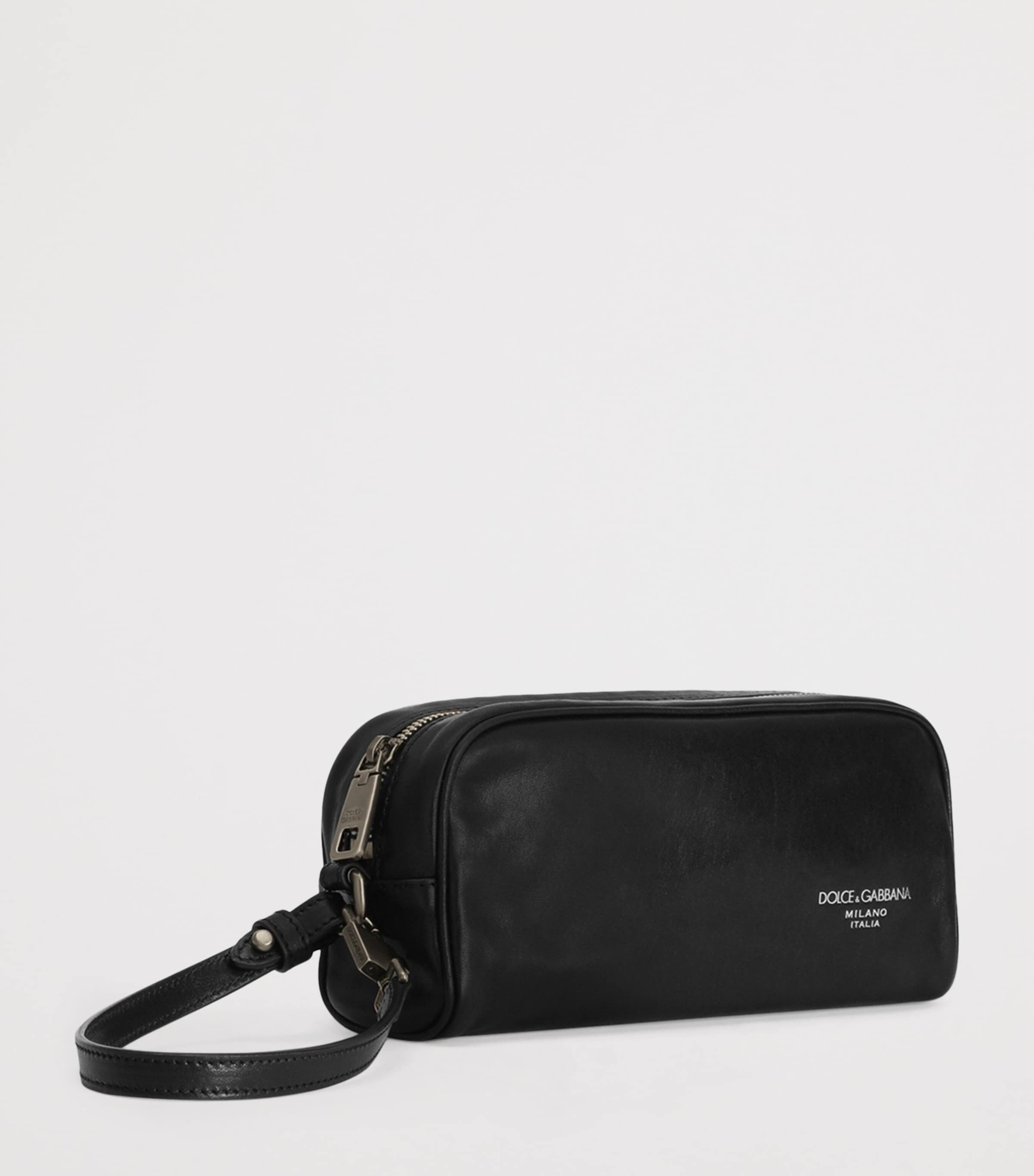 Leather Logo Pouch 80999-BLACK Image 3