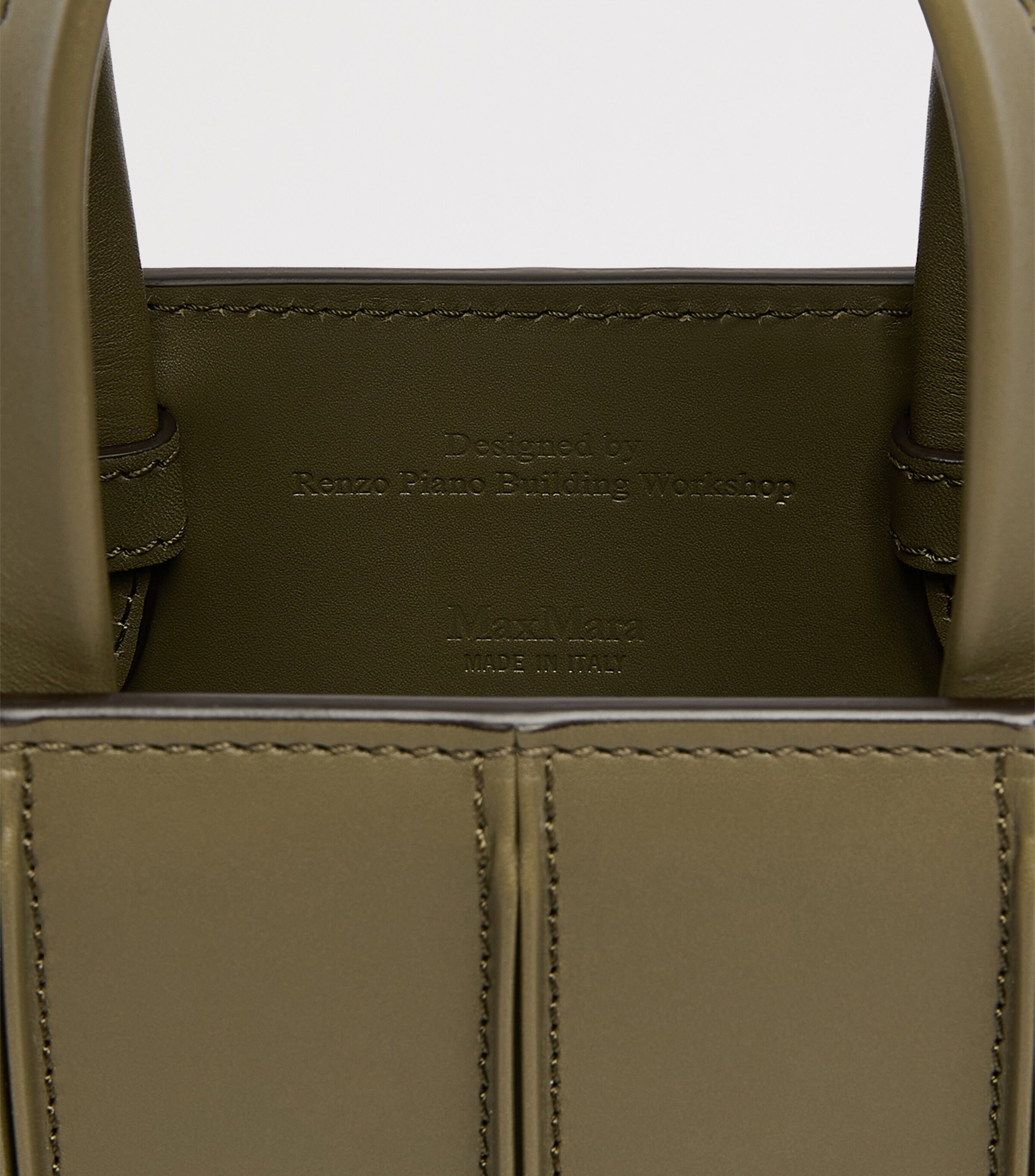 Max Mara Micro Whitney Top-Handle Bag Olive Green Image 6