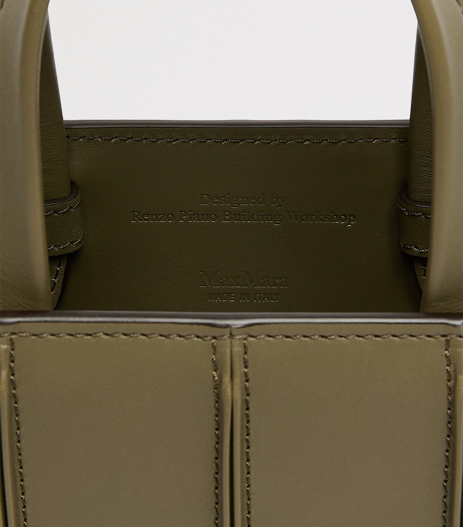 Max Mara Micro Whitney Top-Handle Bag Olive Green Image 6