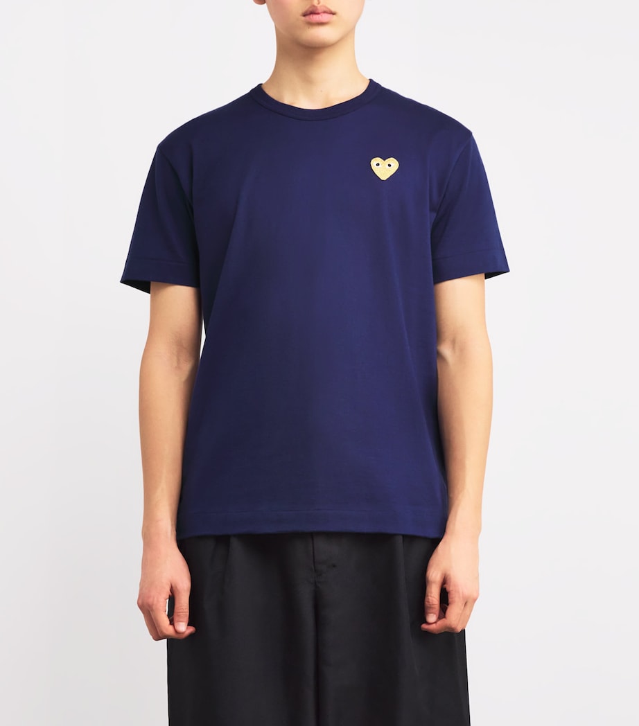 Heart Logo T-Shirt NAVY Image 3