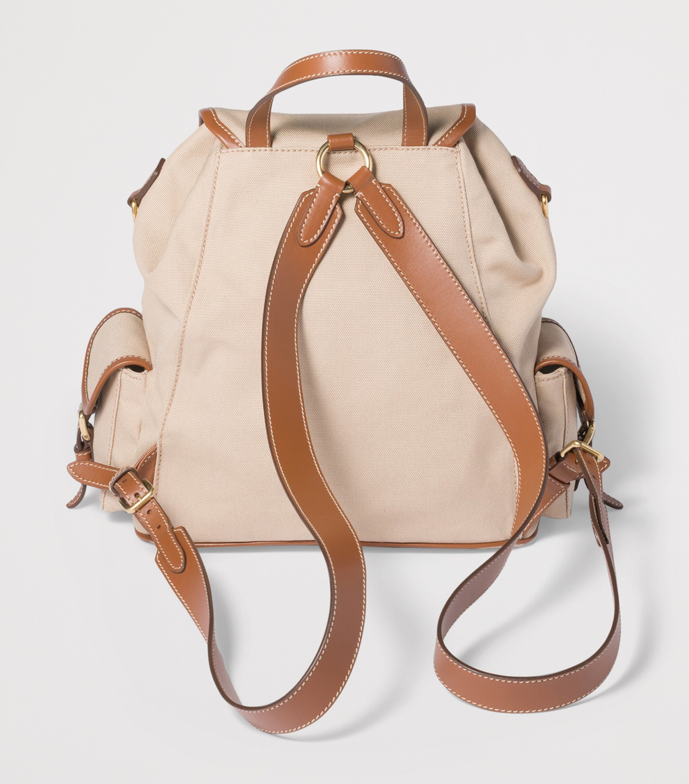 Miu Miu Canvas-Leather Backpack Image 4