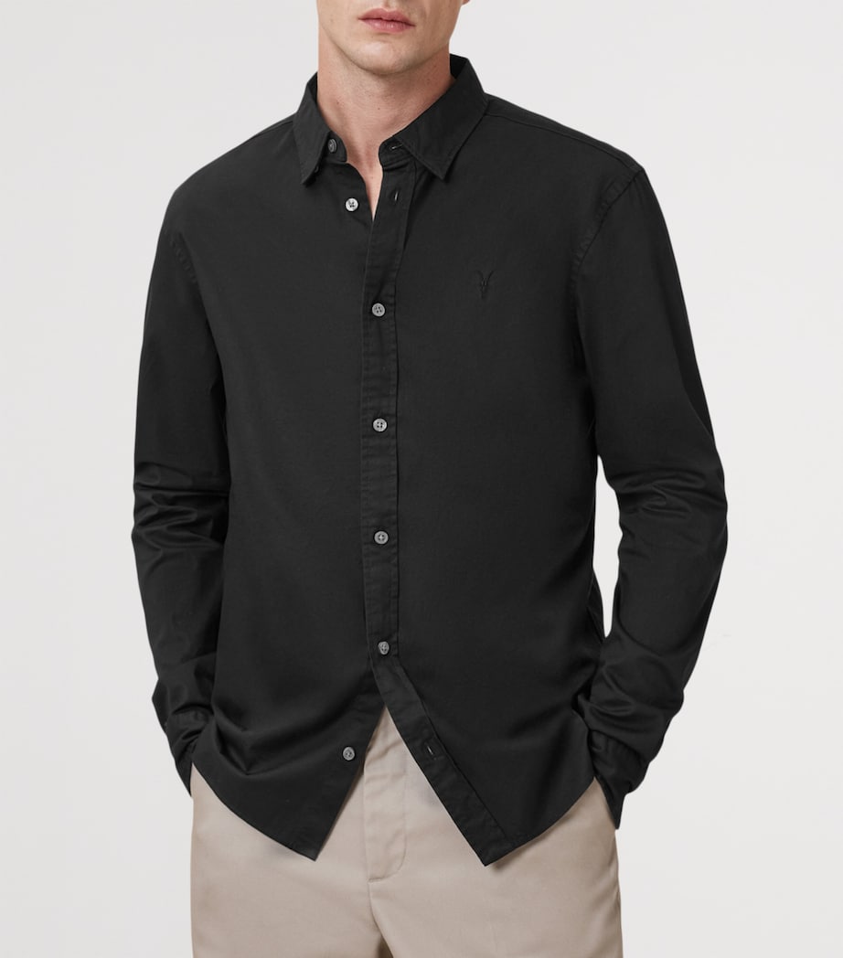 Stretch-Cotton Hawthorne Shirt BLACK Image 4