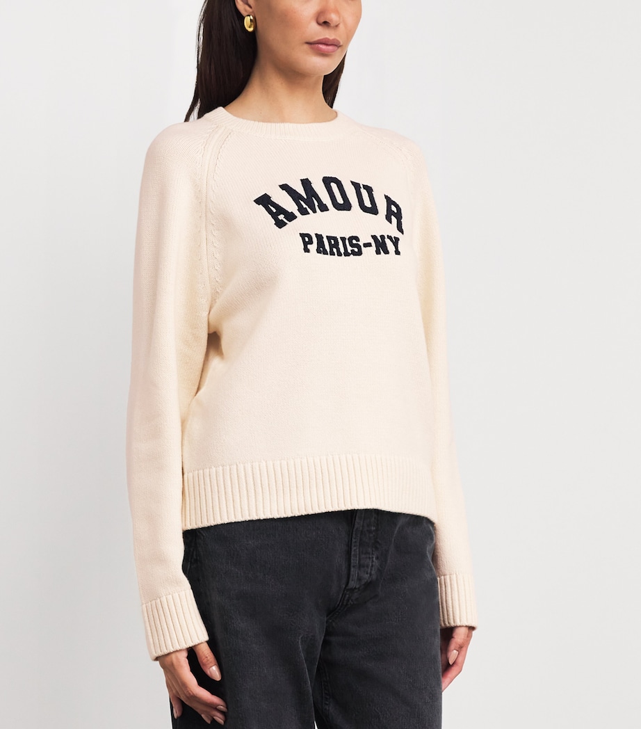 Wool-Blend Amour Sweater ECRU Image 3