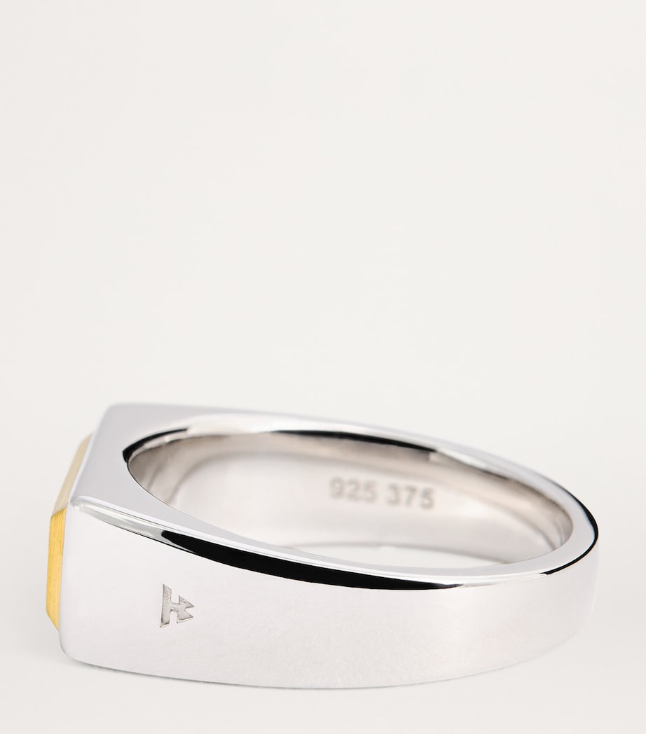 Sterling Silver and Yellow Gold Peaky Ring NA Image 6