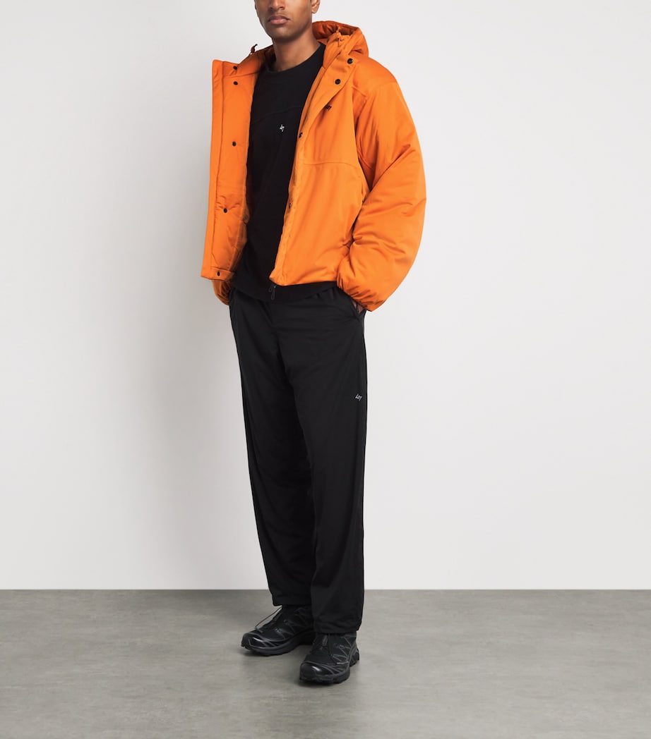 Represent 247 Mens 247 Power Shield Puffer Jacket Rust Image 2