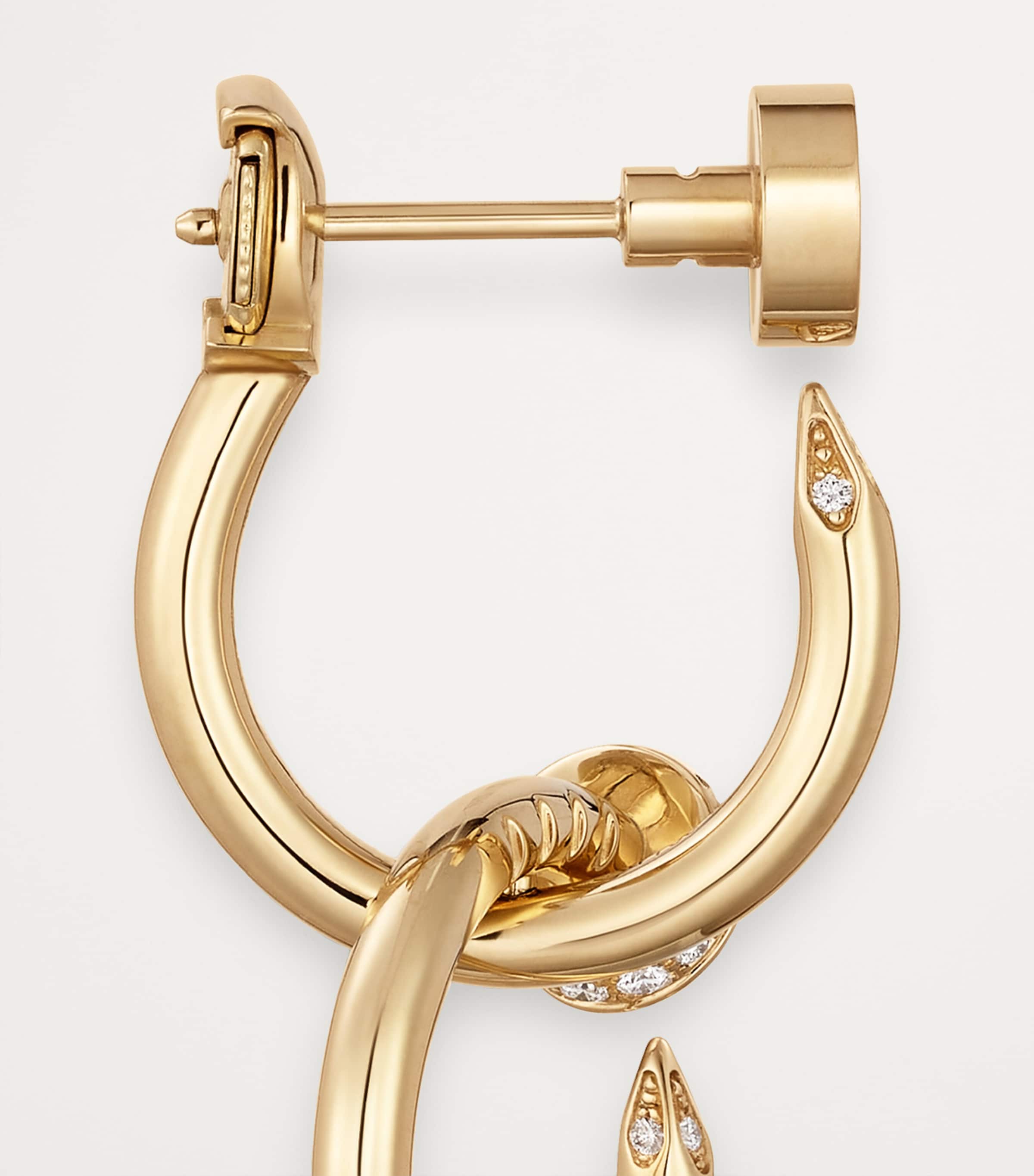 Yellow Gold and Diamond Juste un Clou Earrings YELLOW GOLD Image 5