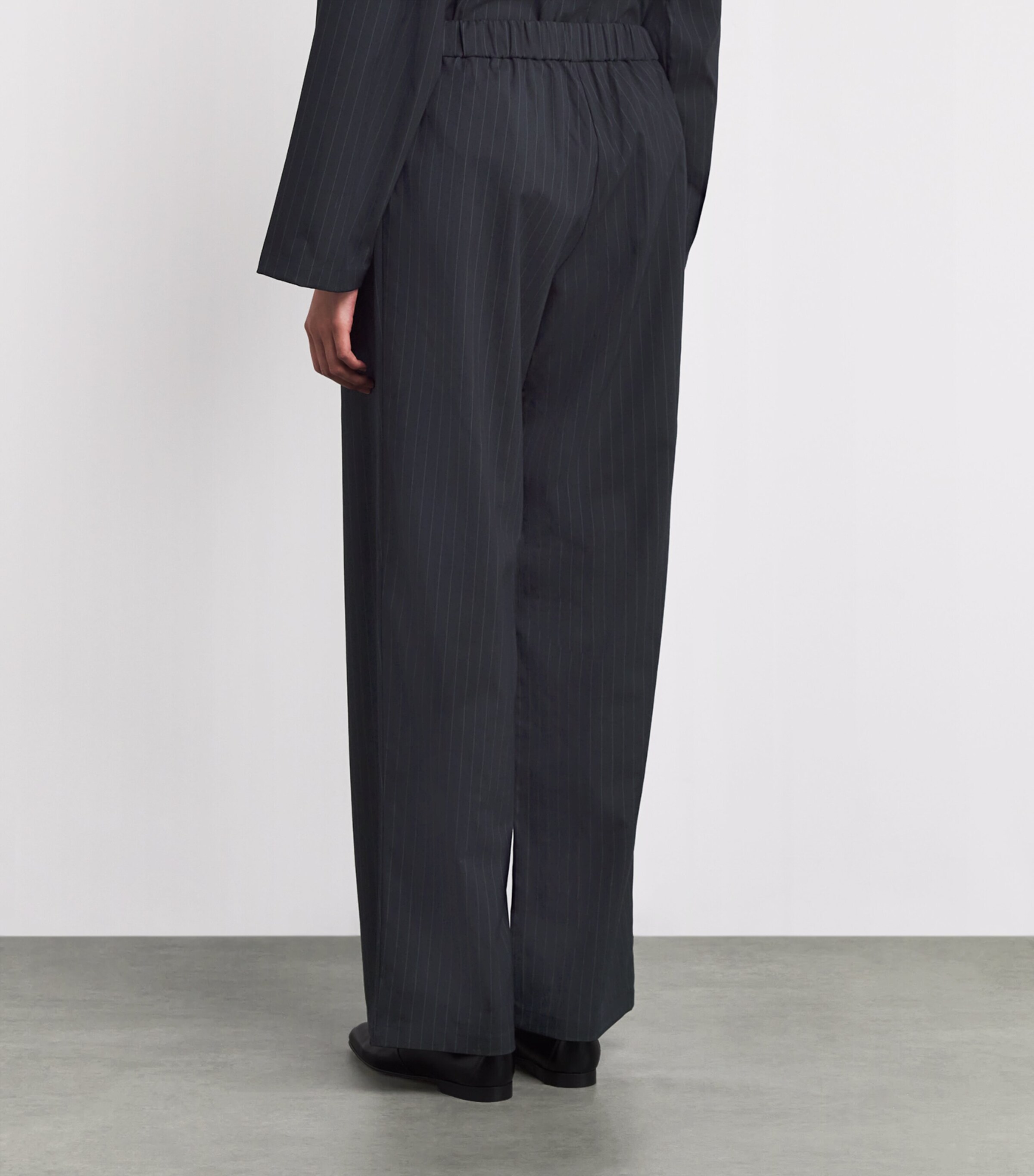 Stylein Womens Pinstripe Belicia Trousers Navy Pinstripe Image 4