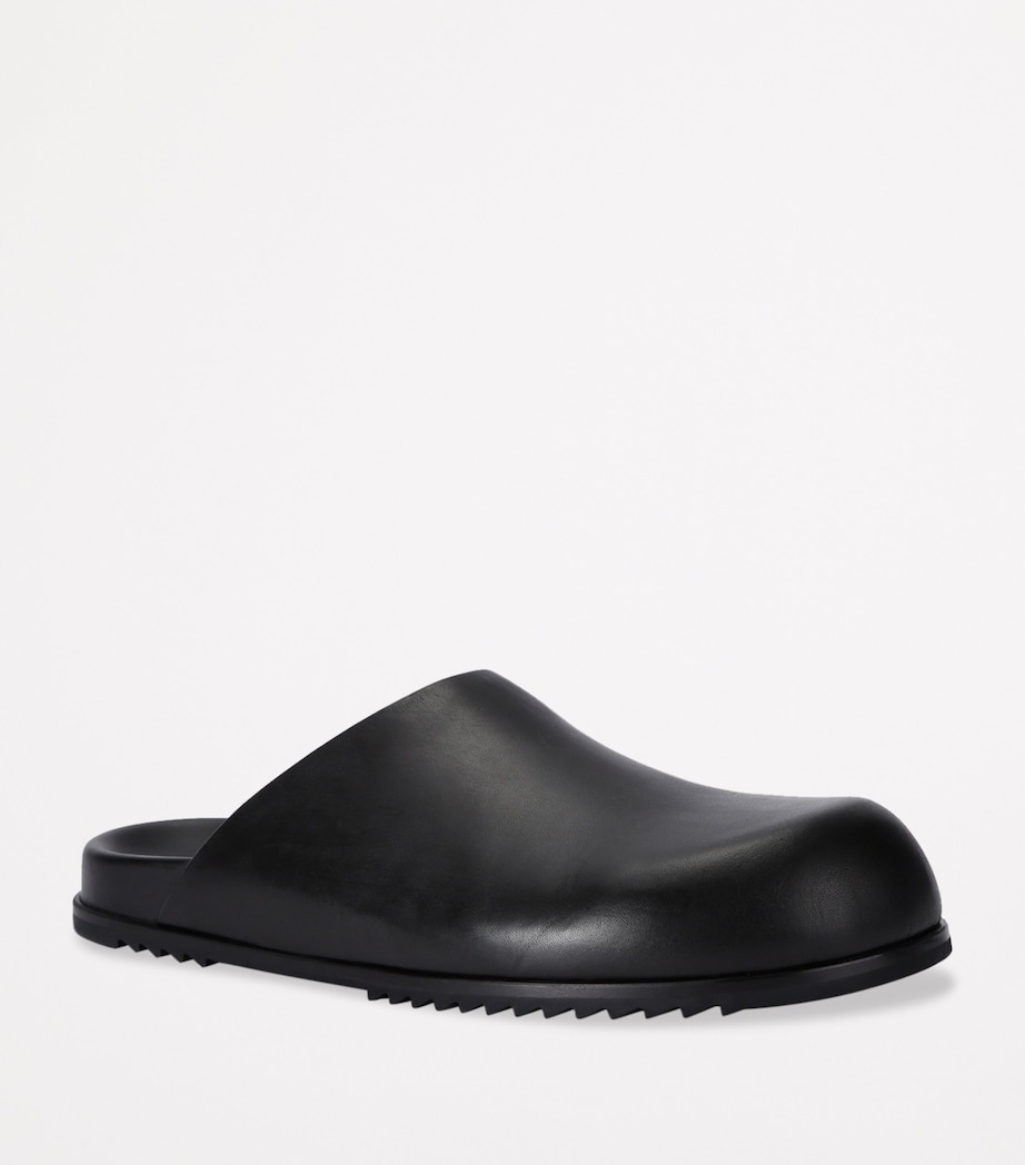 Leather Granola Mules BLACK Image 3