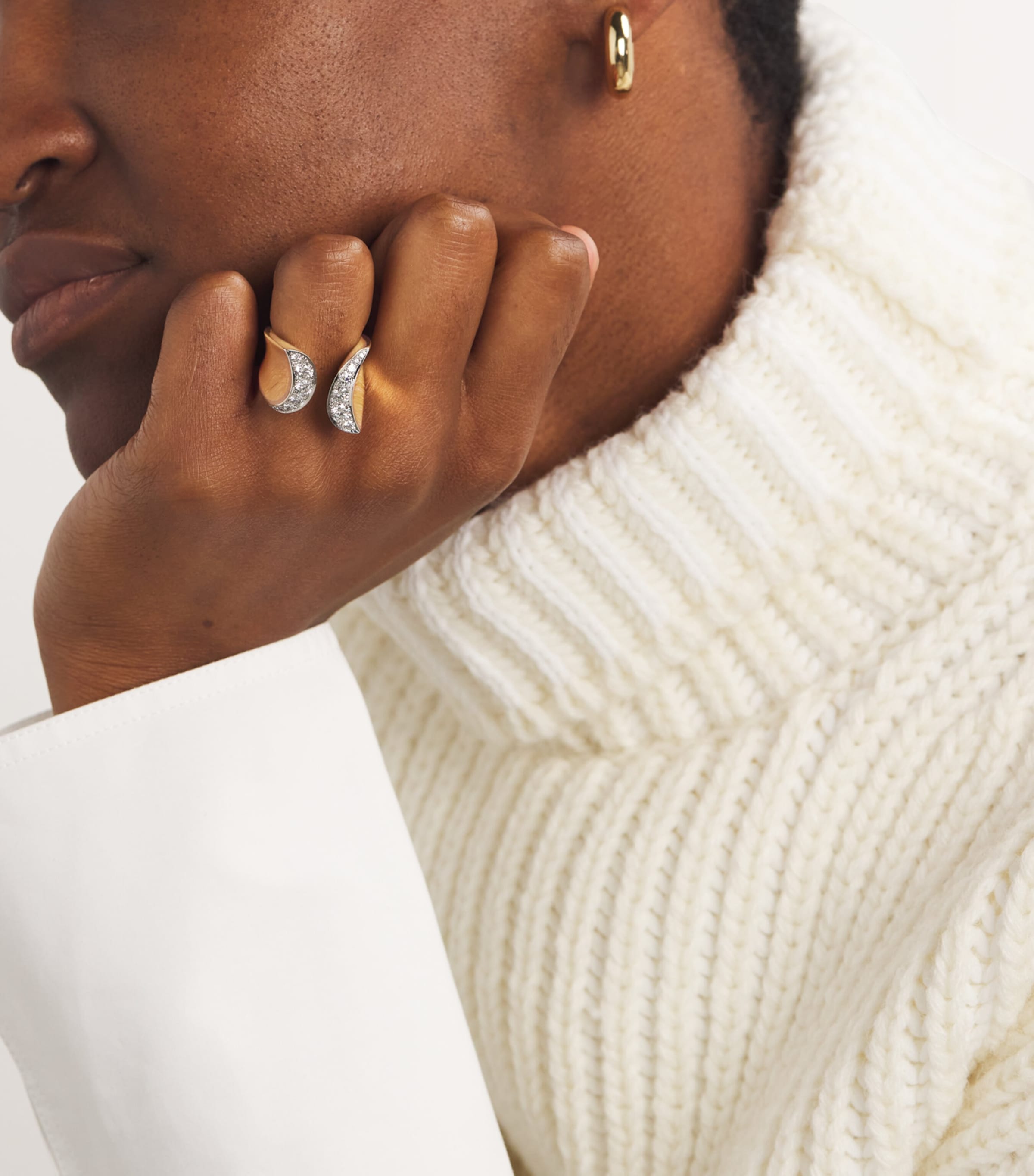 Yellow Gold and Diamond Margareta Ring YELLOW GOLD Image 5