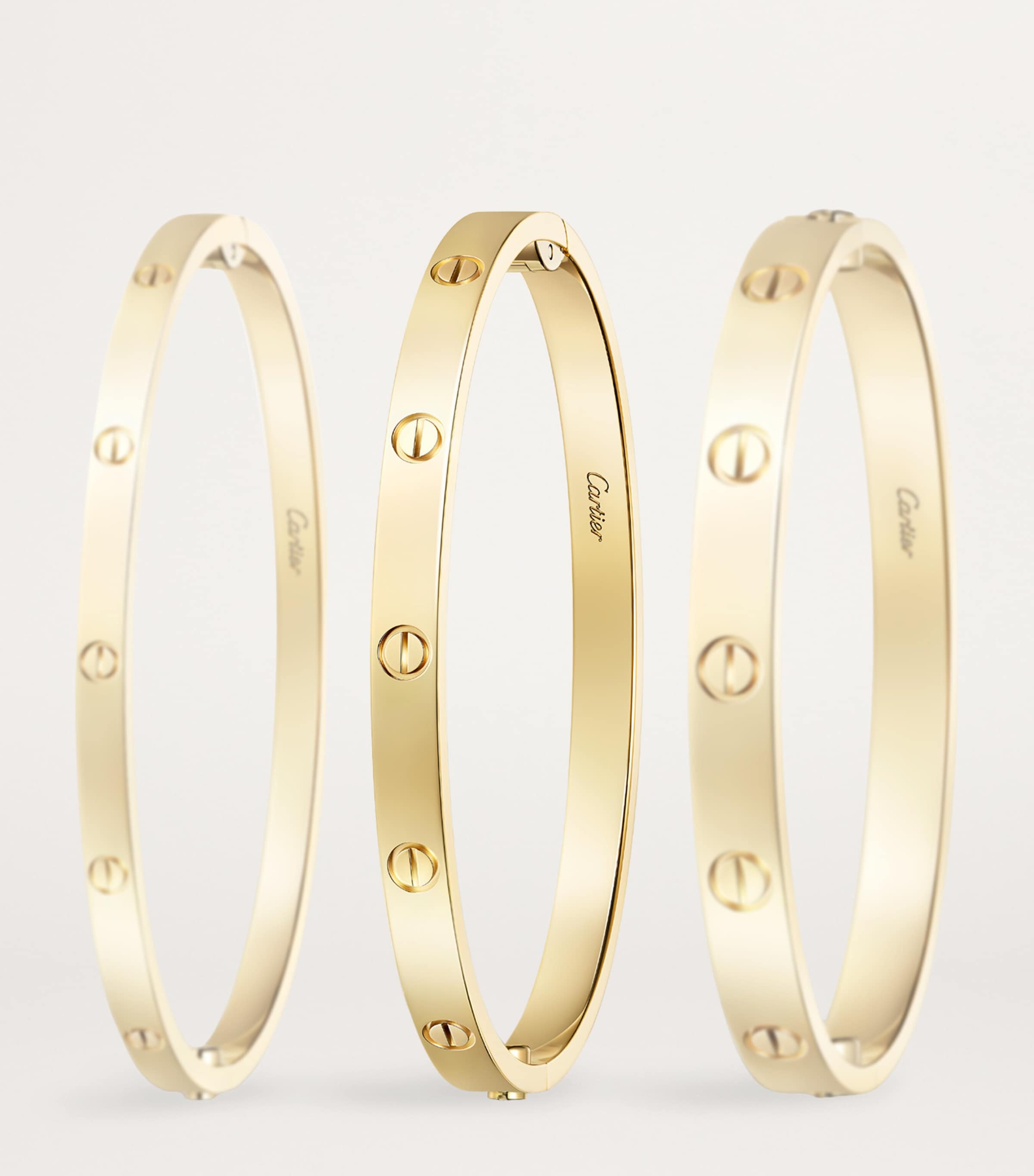 LOVE Medium Yellow Gold Bracelet YELLOW GOLD Image 9