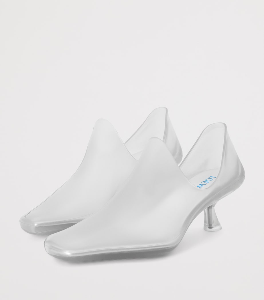 LOEWE Emily Aqua Ankle Boots 45 Transparent Image 3