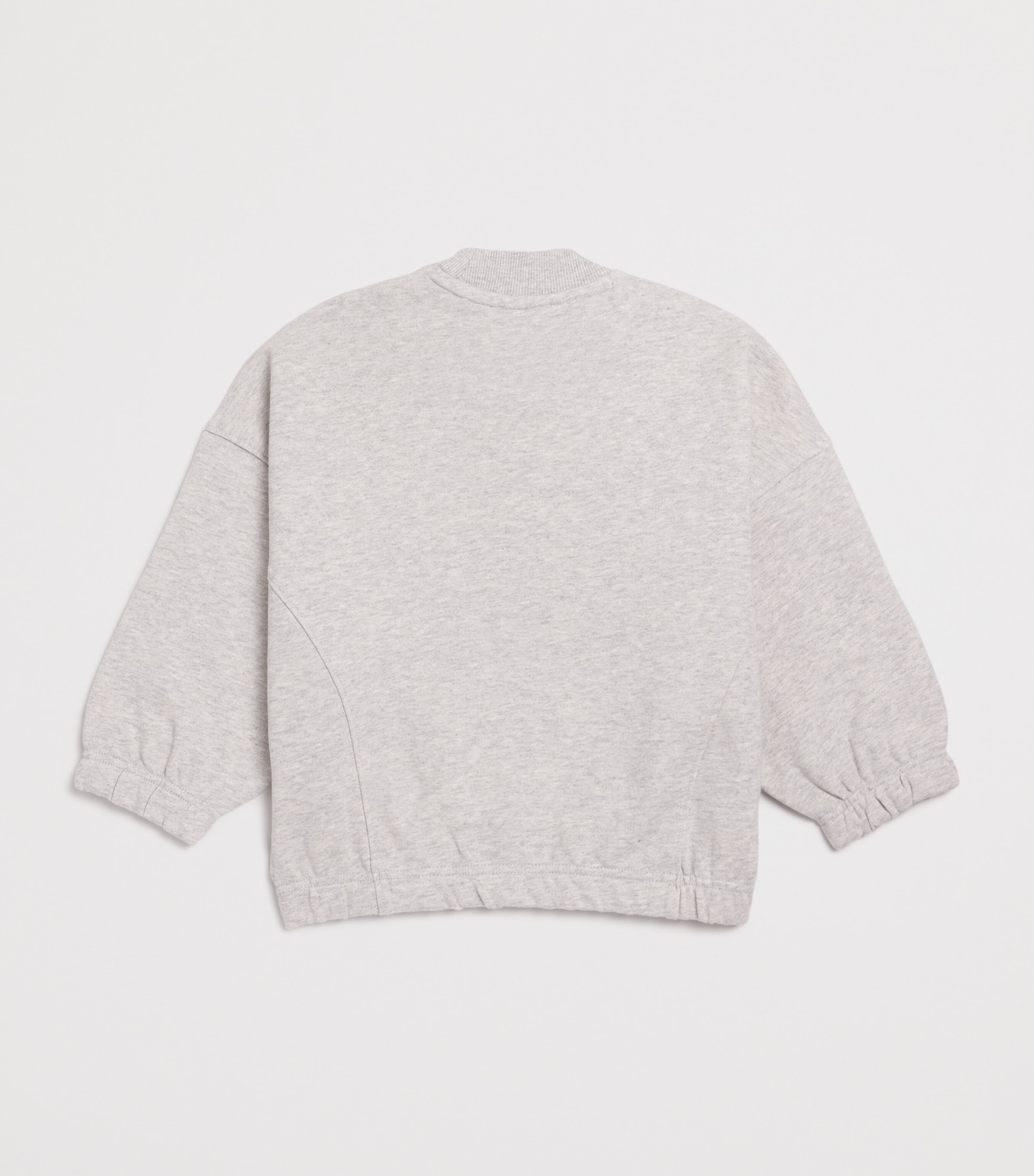 Cotton-Blend Crochet-Tiger Sweatshirt (2-14 Years) A16LGHT HEATHER GRAY Image 2