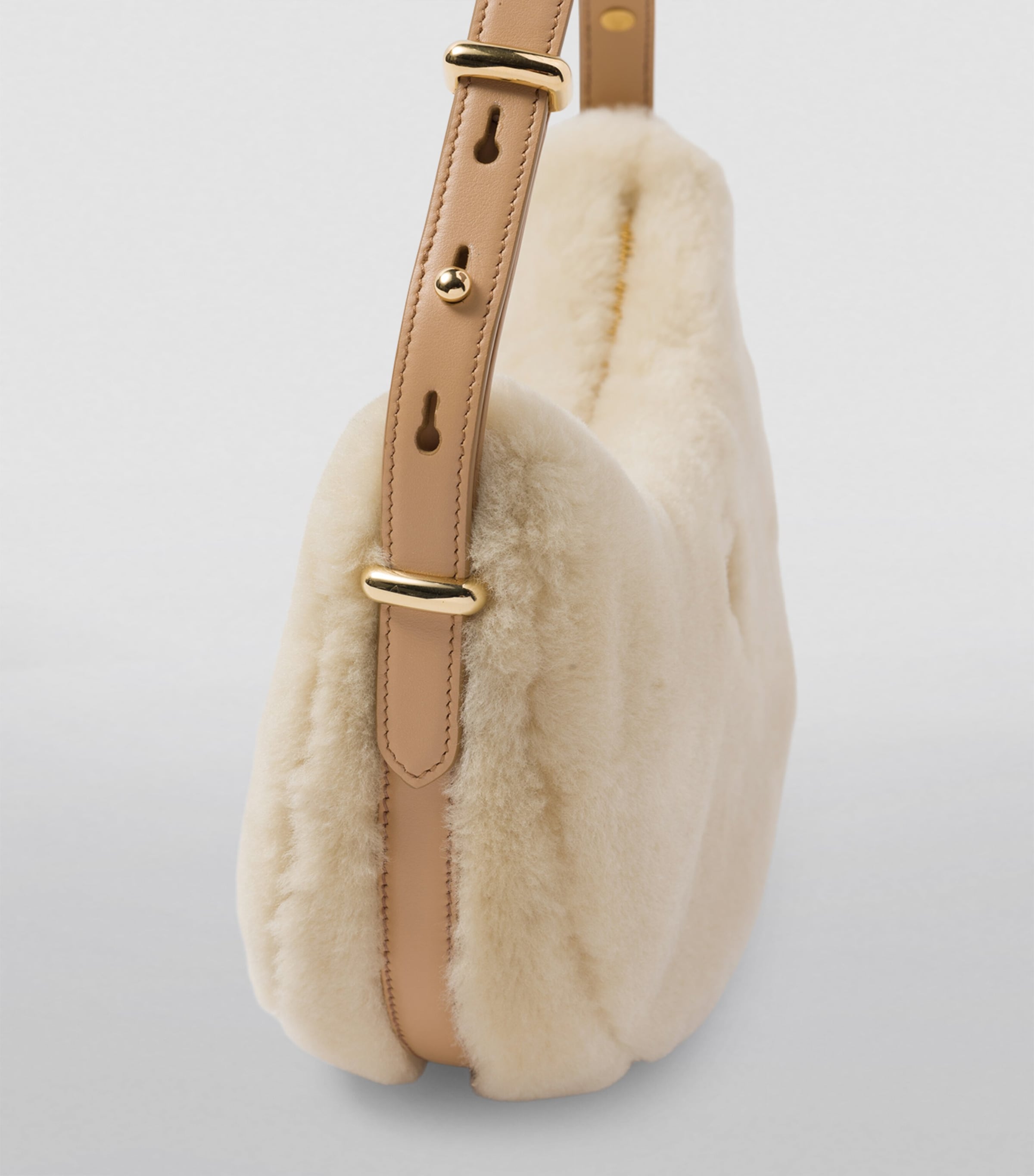 Arqué Shearling Shoulder Bag F03KL Image 6