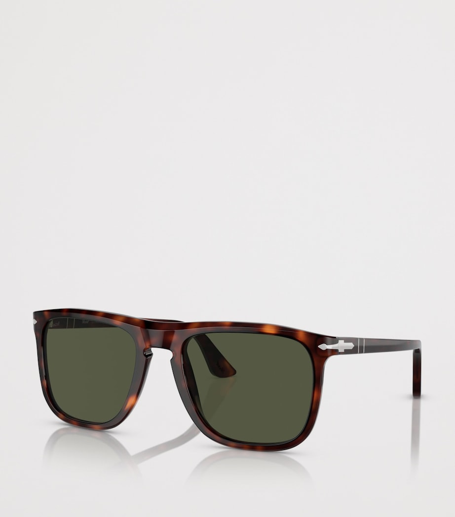 Persol Square Pilot Sunglasses Brown Image 2