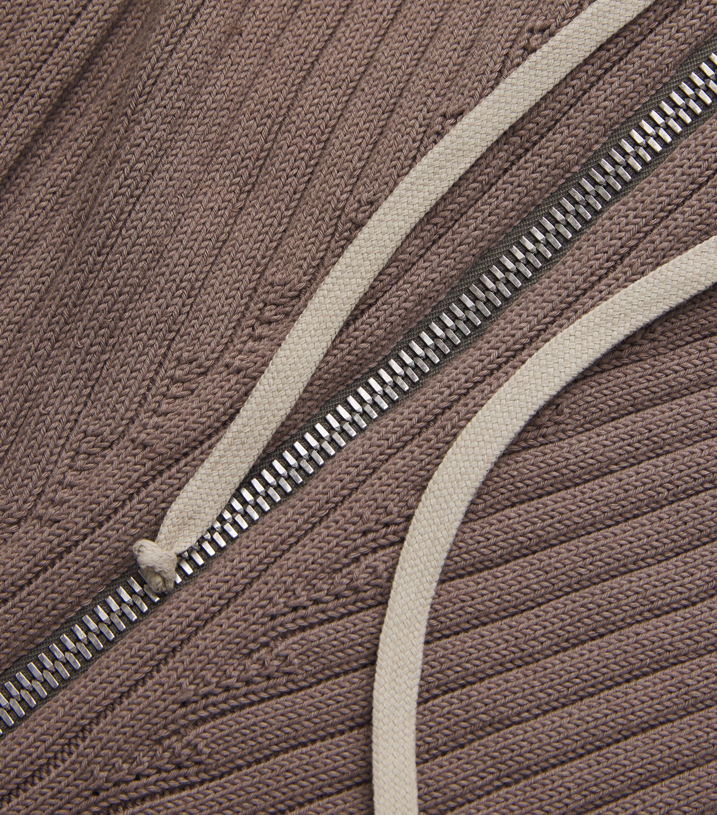 VIP【関税送料無料】希少 Rick Owens Ribbed hoodie Rick Owens Ribbed Zip-Up Hoodie | Harrods US