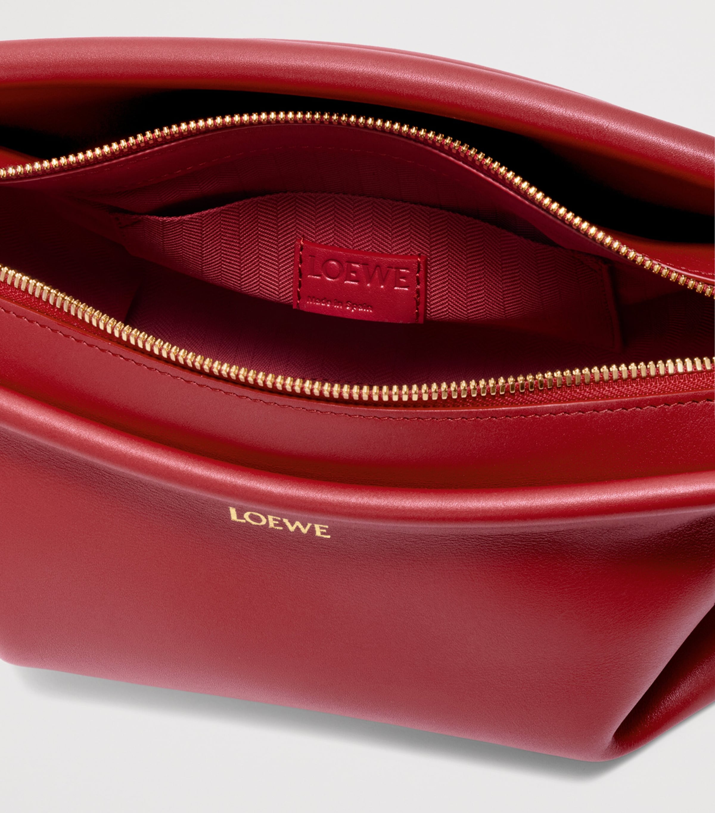 LOEWE Small Leather Whisker Shoulder Bag Carmine Red Image 9
