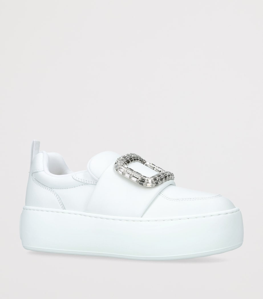 Leather Viv’ Up Sneakers WHITE Image 3