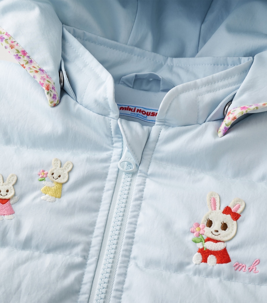 Miki House Down Embroidered Puffer Jacket (12 Months-7 Years) Image 4