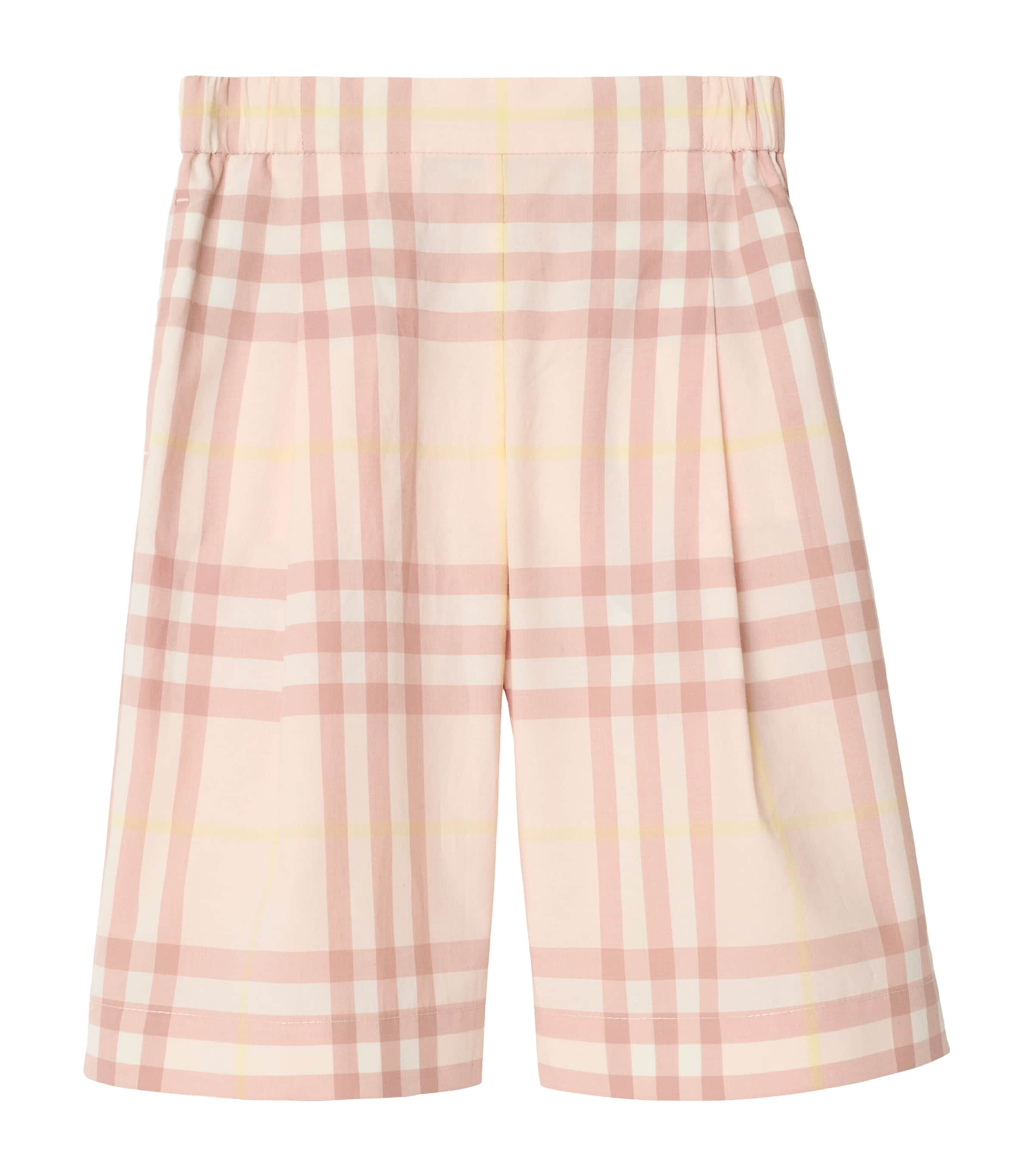 Burberry Check Wide-leg Trousers In Pink