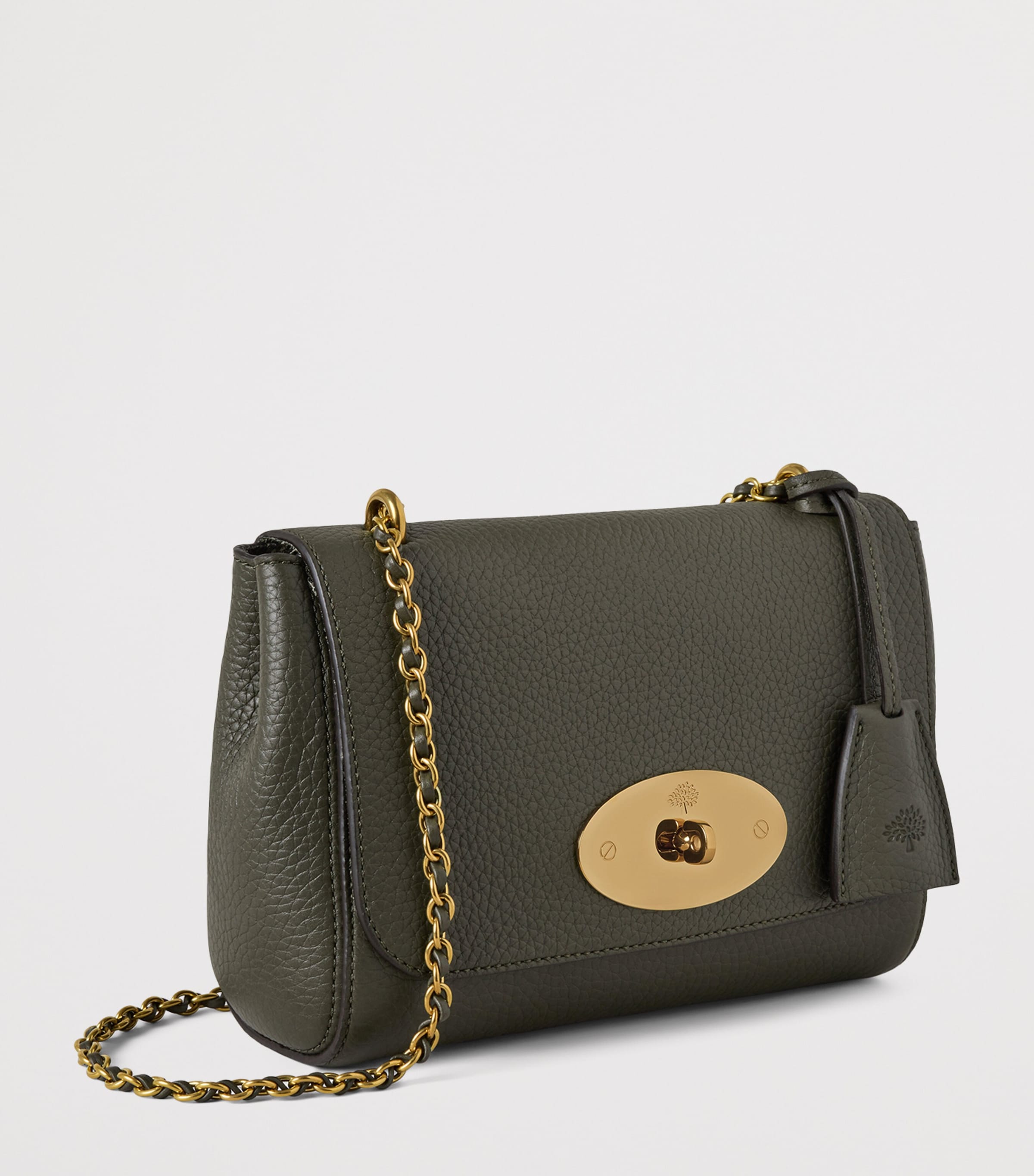 Leather Lily Shoulder Bag JUNIPER GREEN Image 4