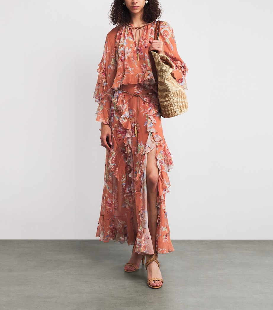 Cotton-Silk Awaken Maxi Skirt CINNAMON FLORALCNFL Image 2