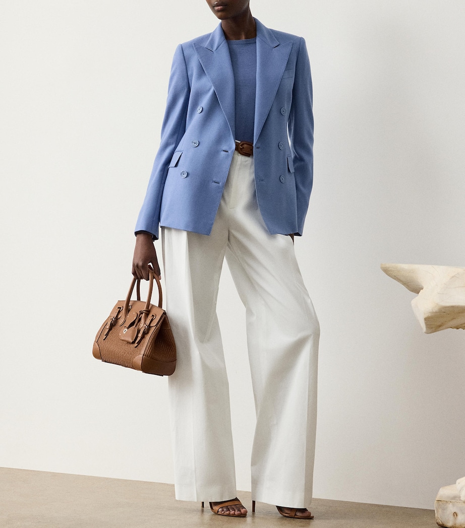 Cashmere Crew-Neck Sweater CORNFLOWER Image 2