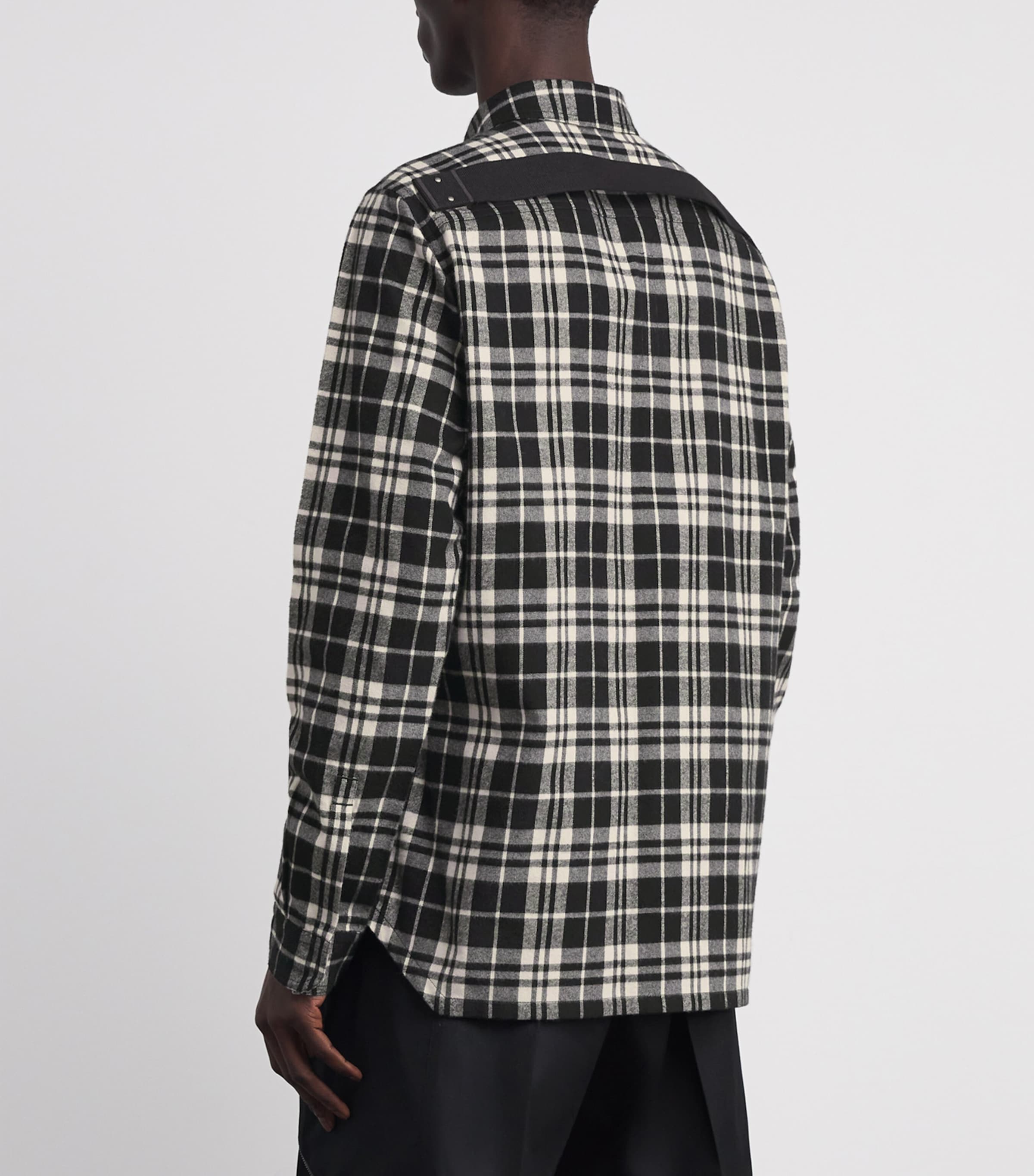 Cotton Check Overshirt BLACK PLAID/ 09P Image 4