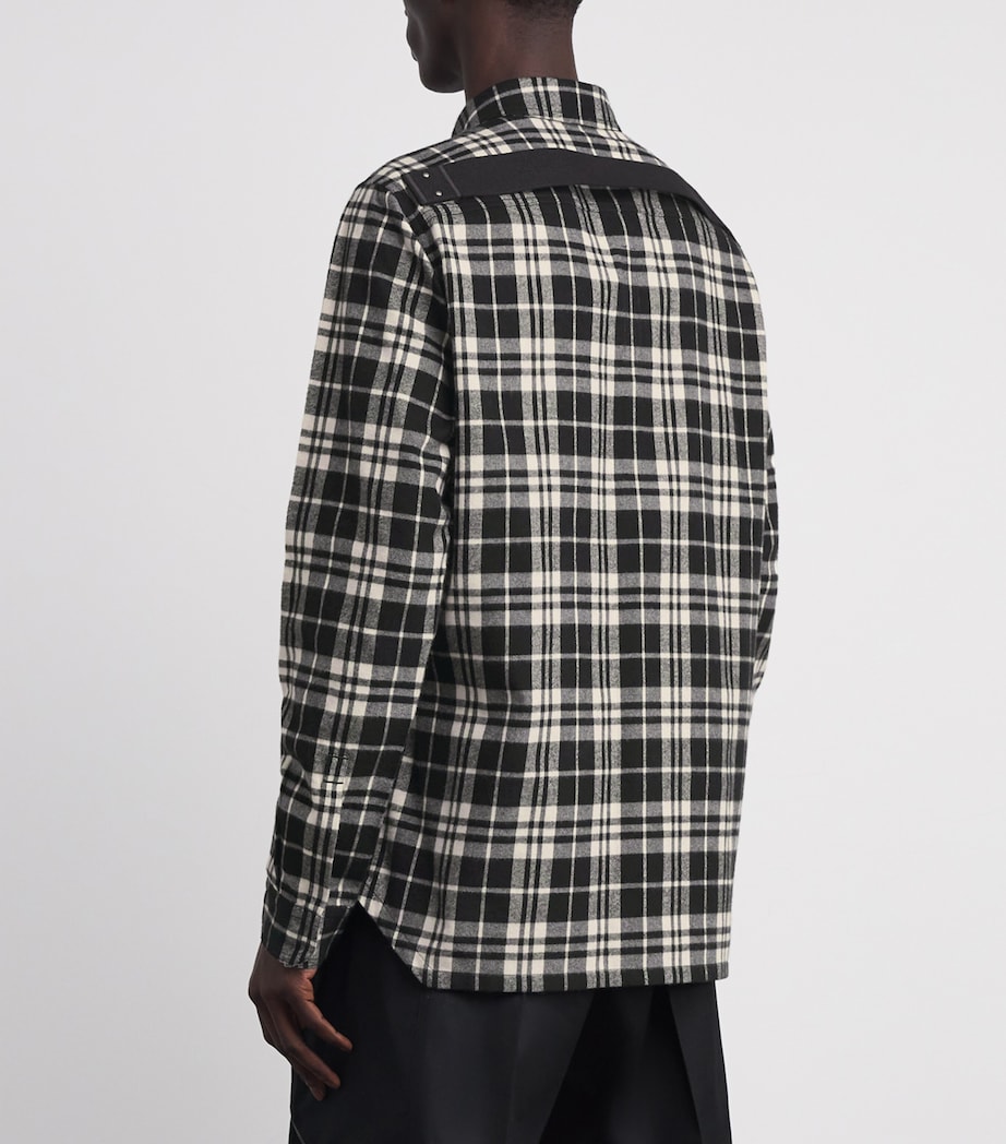 Cotton Check Overshirt BLACK PLAID/ 09P Image 4