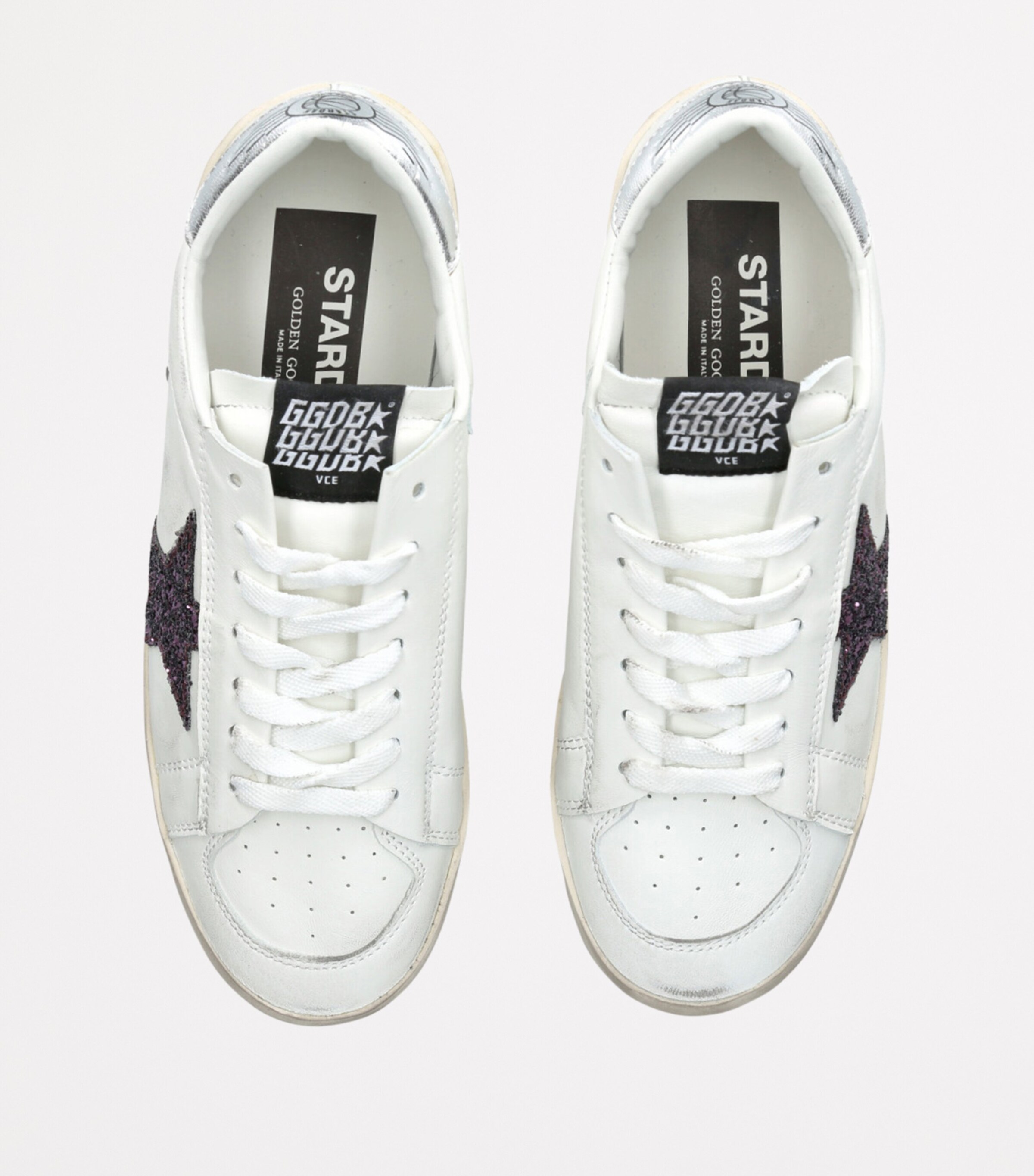 Golden Goose Leather Stardan Sneakers White/comb Image 4