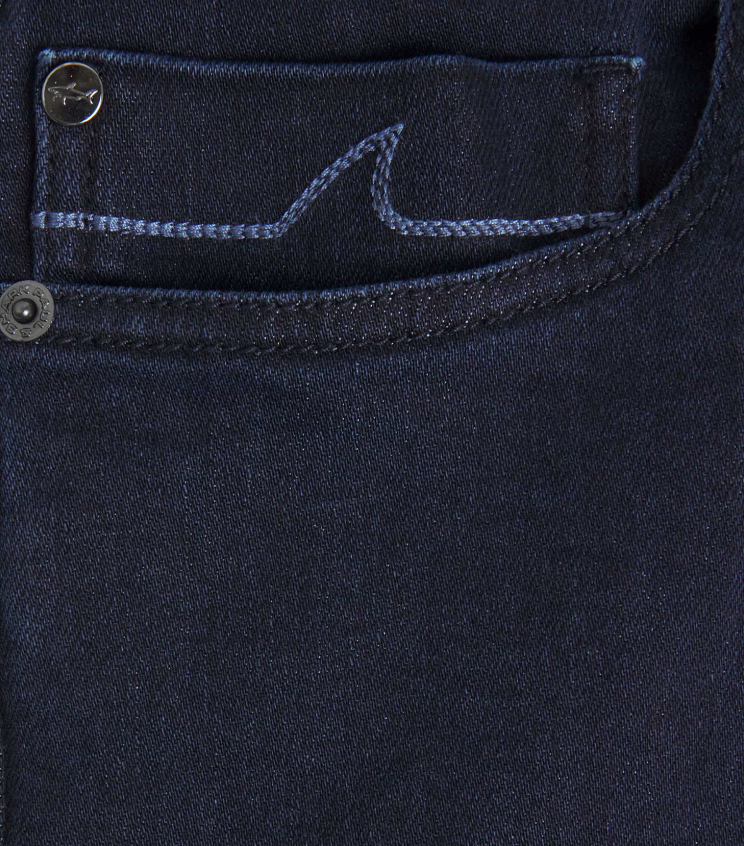 Paul & Shark Mens Overdyed Straight Jeans Blu Scuro Jeans Image 6
