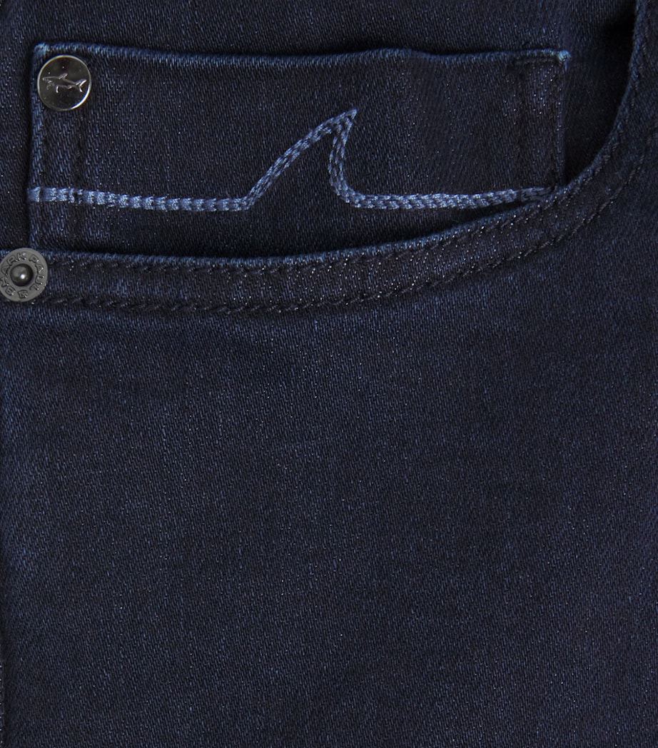 Paul & Shark Mens Overdyed Straight Jeans Blu Scuro Jeans Image 6