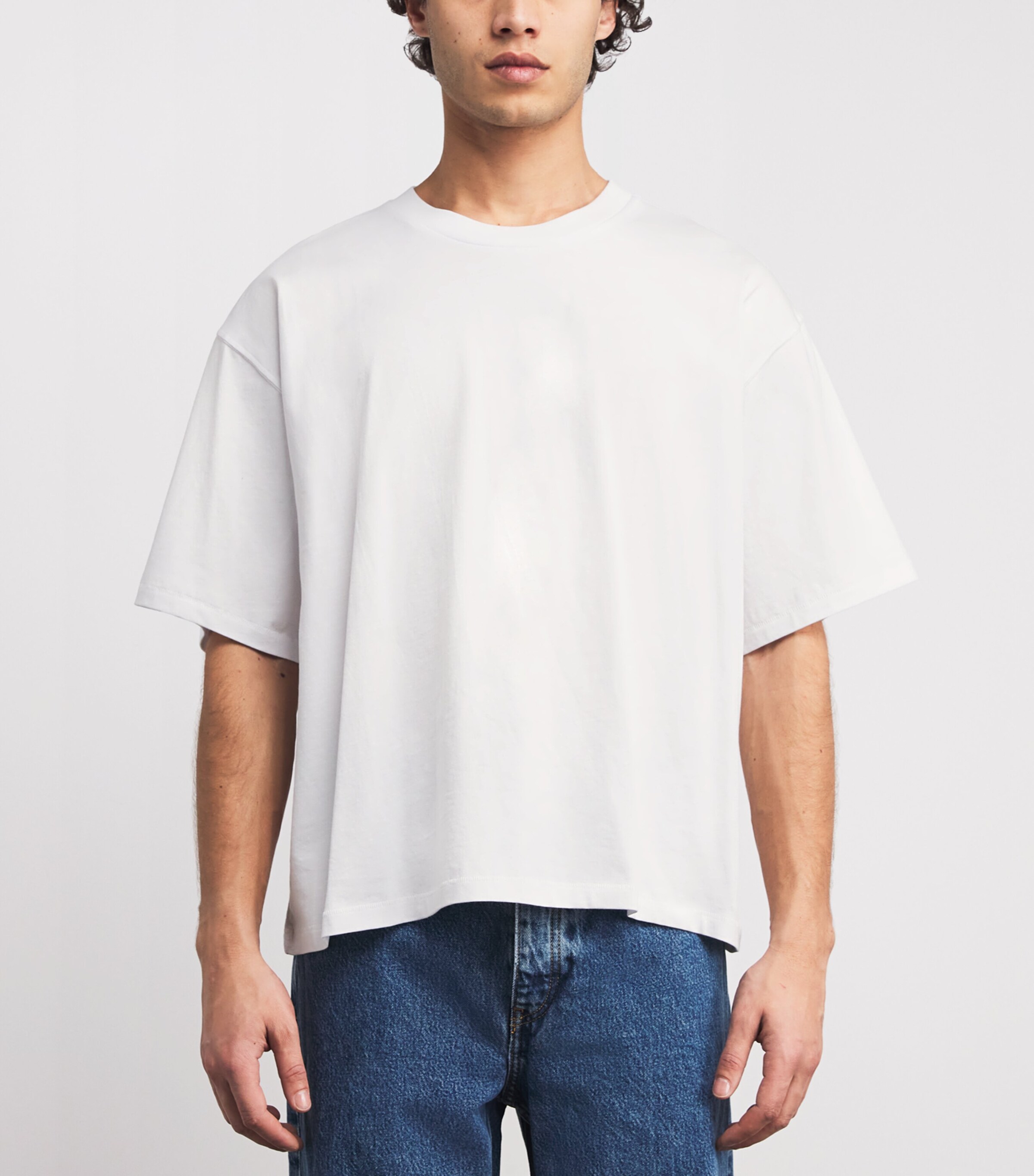Won Hundred Mens Organic Cotton Houston T-Shirt Washed White Image 3