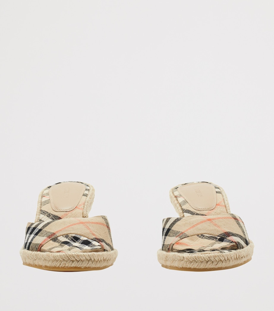 Check Mews Wedge Mules 65 SAND IP CHECK Image 4