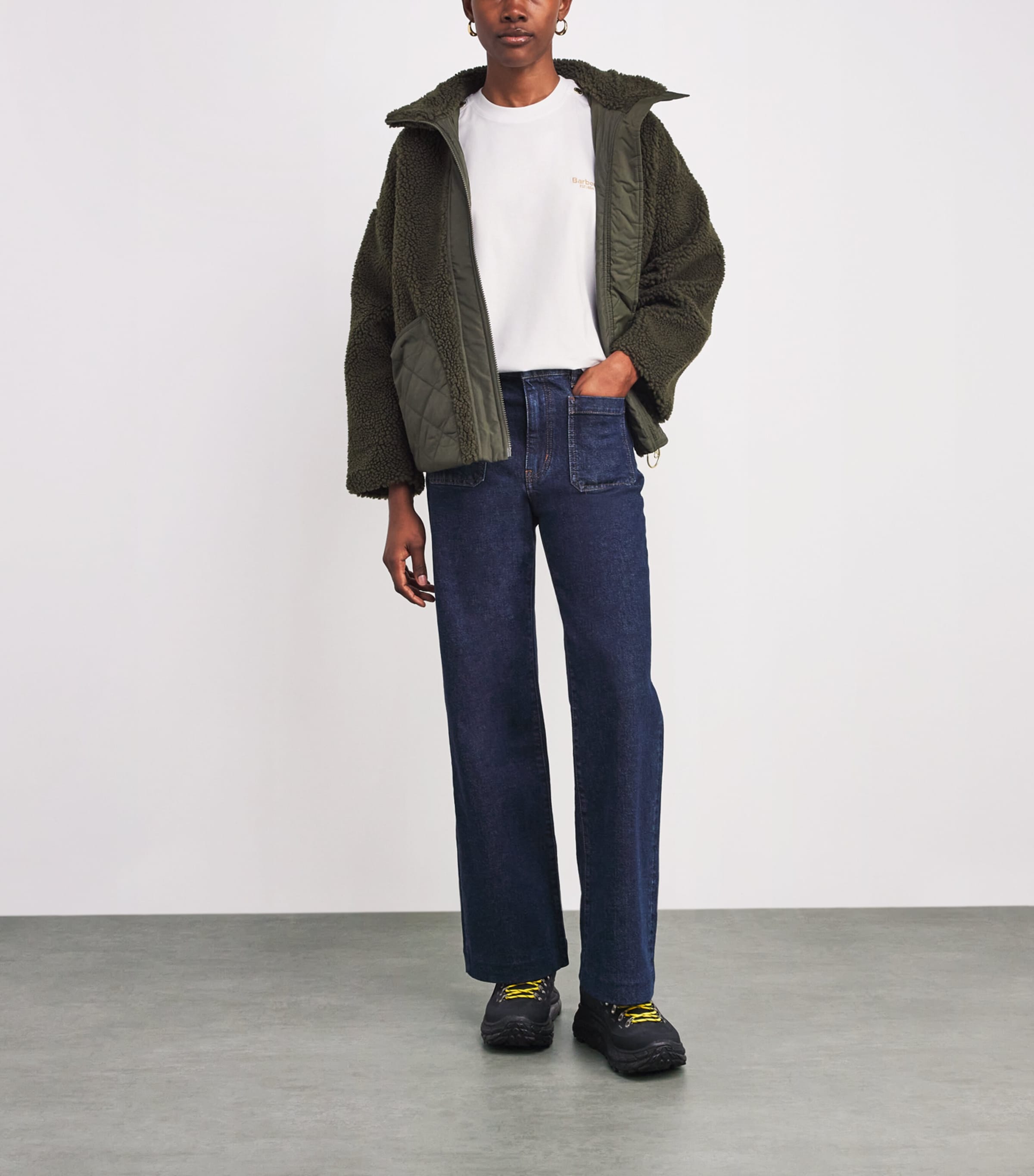 Stretch-Cotton Marla T-Shirt WHITE Image 2