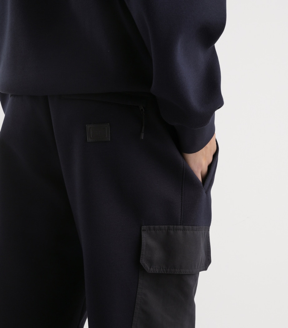 Dolce&Gabbana Mens Cotton-Blend Sweatpants Very Dark Blue Image 5