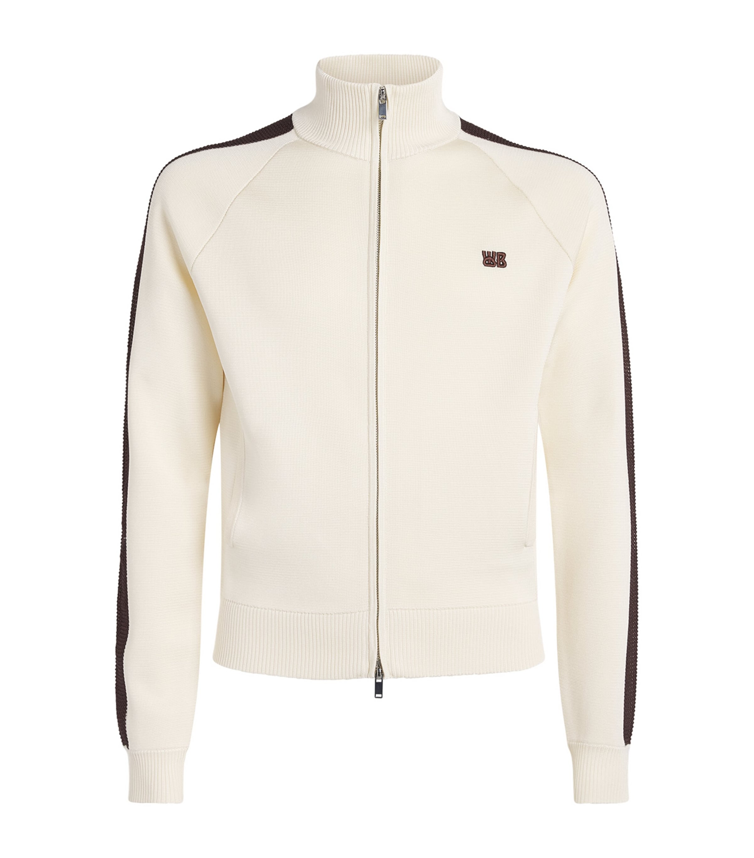 Wales Bonner Mens Knitted Tide Track Jacket Ivory Image 1