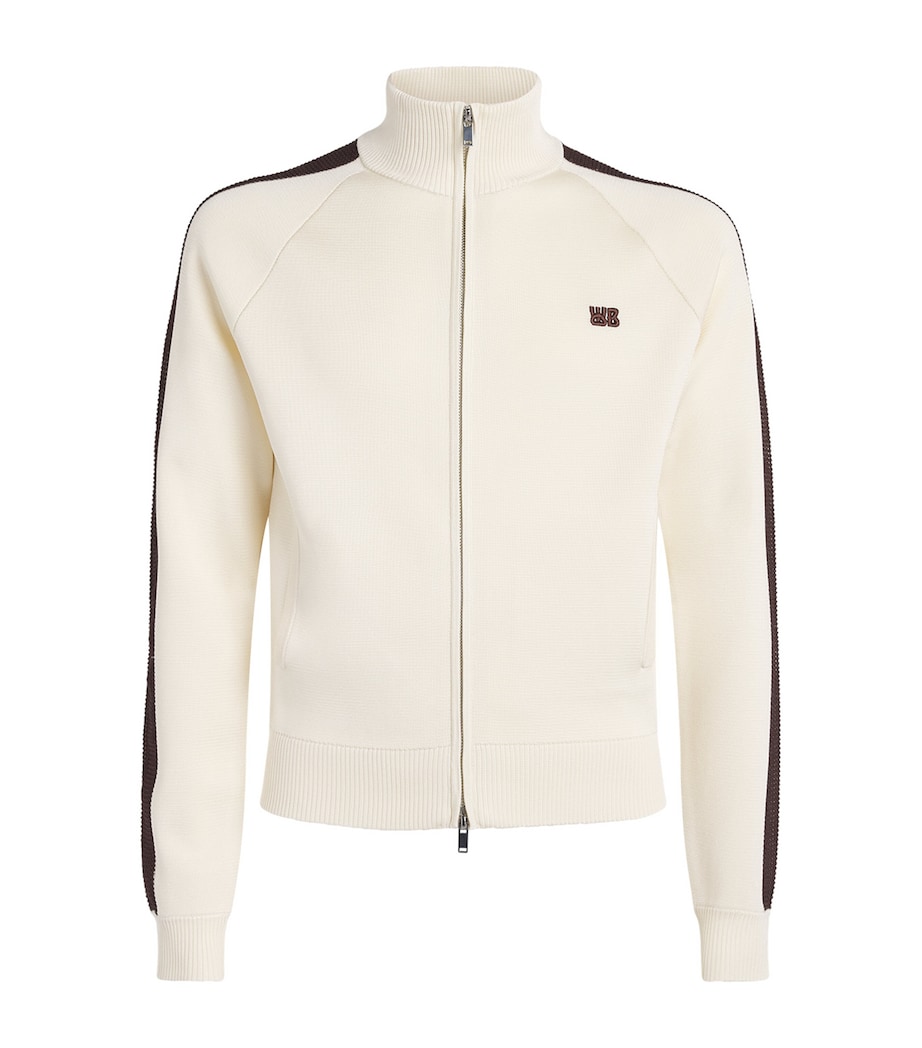 Wales Bonner Mens Knitted Tide Track Jacket Ivory Image 1