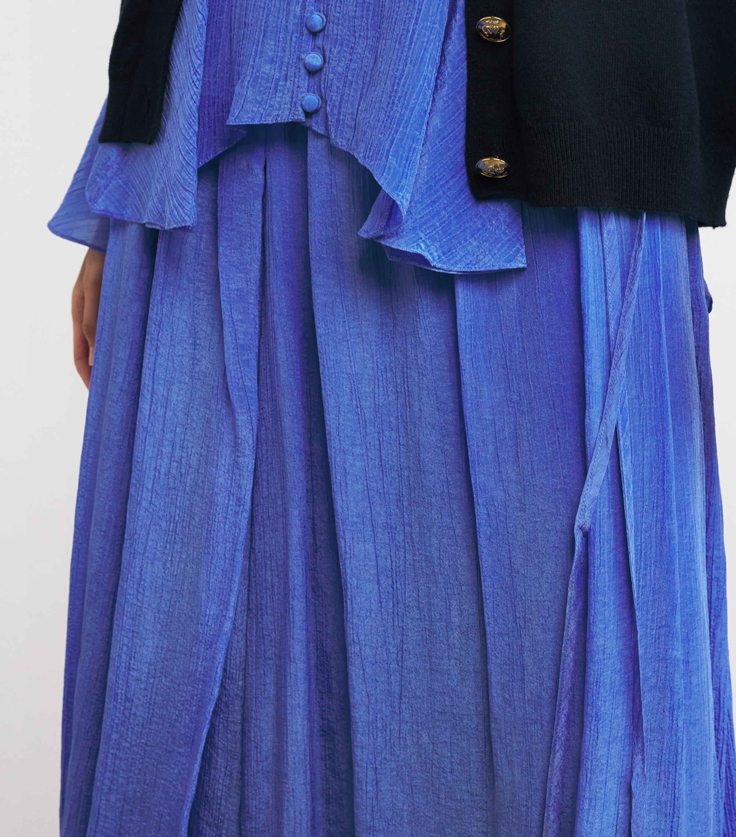 Woven Wrap Skirt INDIGO SKY Image 6