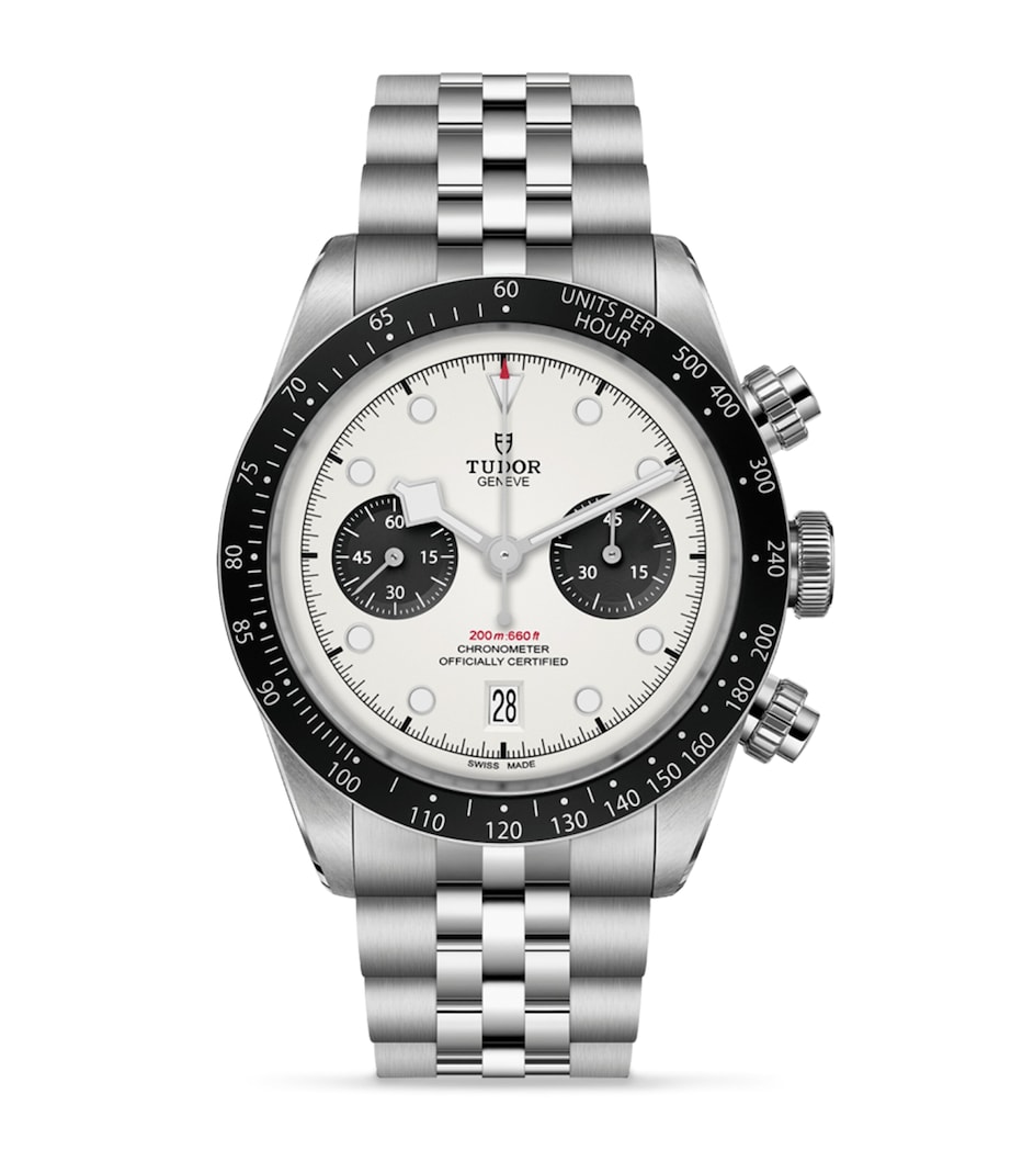 Black Bay Chrono Stainless Steel Watch 41mm WHITE Image 1