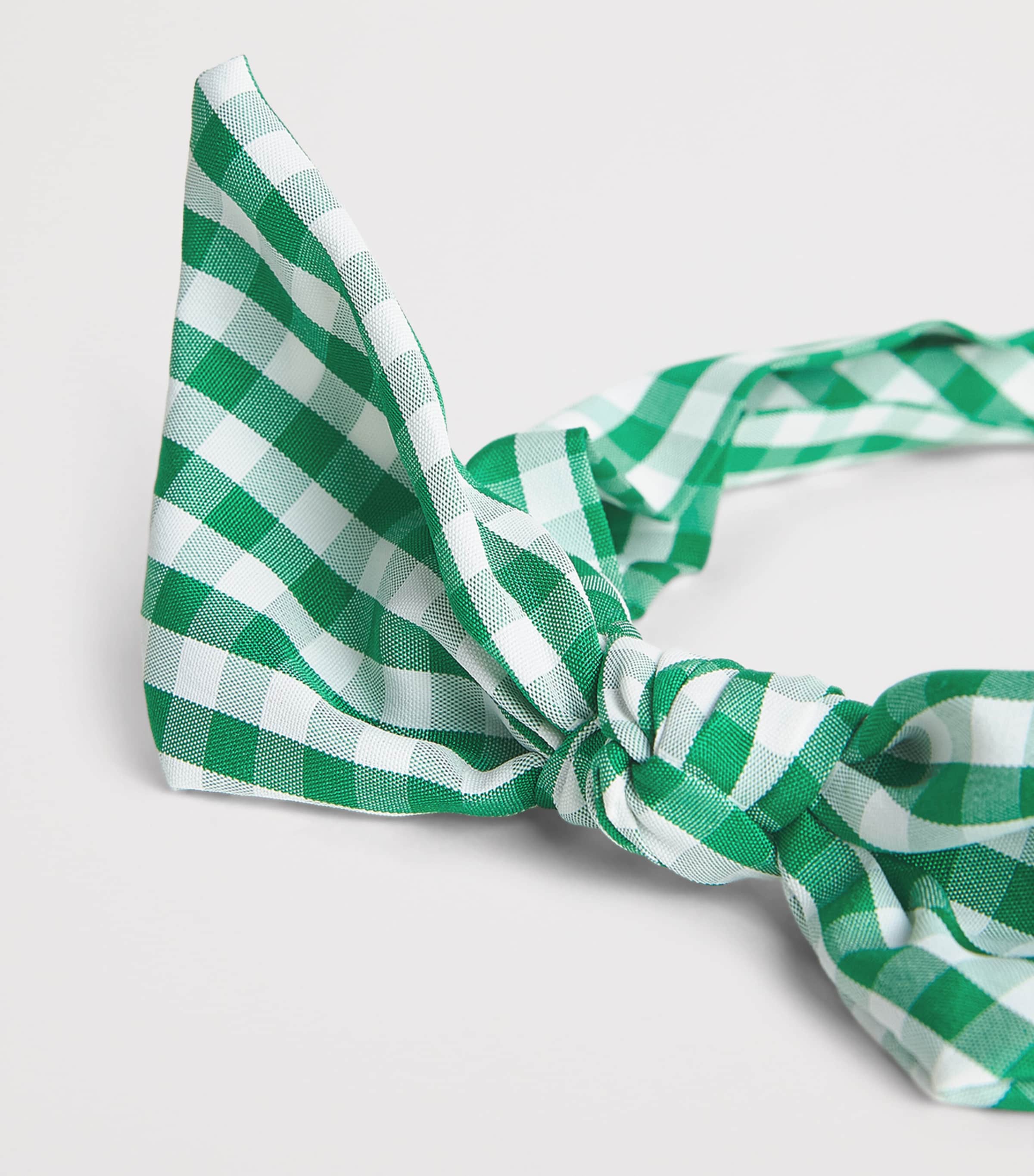 Rockahula Gingham Tie Headband Green Image 3