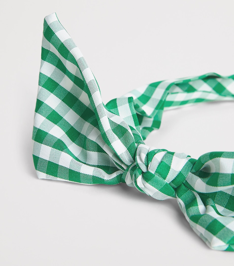 Rockahula Gingham Tie Headband Green Image 3